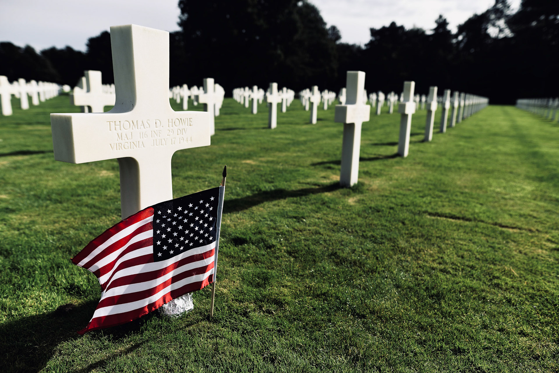 Normandy American Cemetery and Memorial .,France