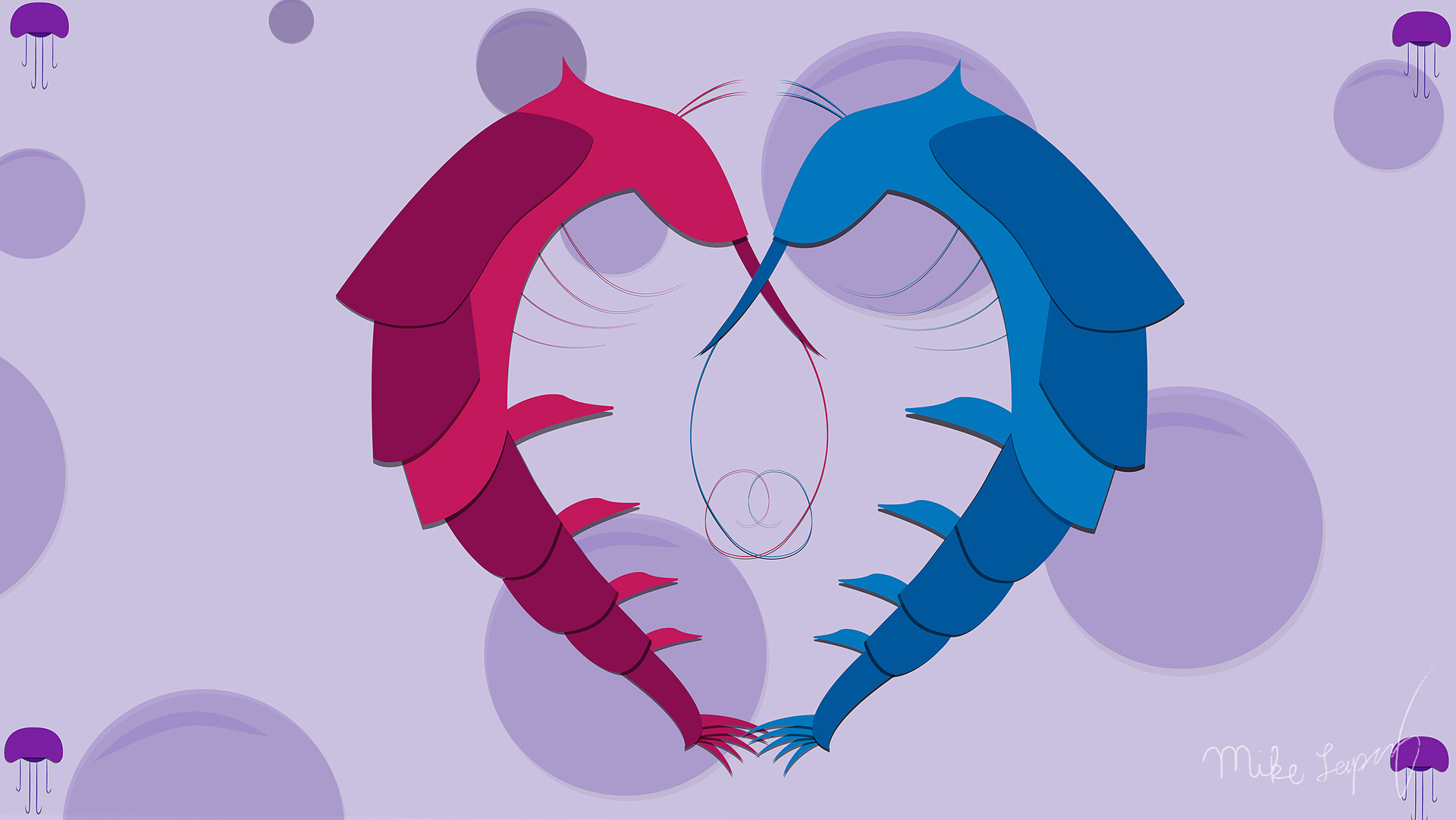 Illustrator | "One in A Krillion" Valentines Card