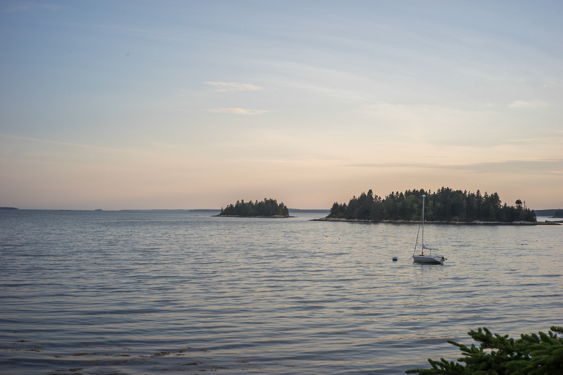The islands off of Friendship Maine