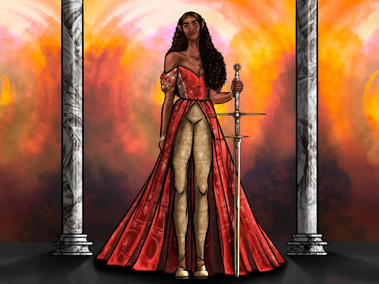 D&D Character Rendition (Fighting Attire)