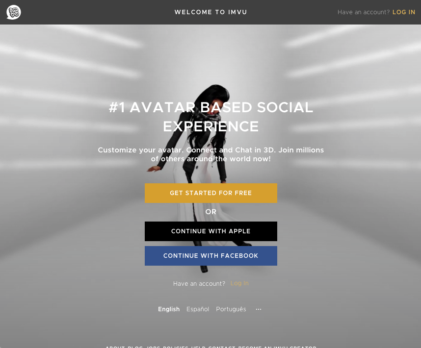 IMVU: Chat social e app Avatar – Apps no Google Play