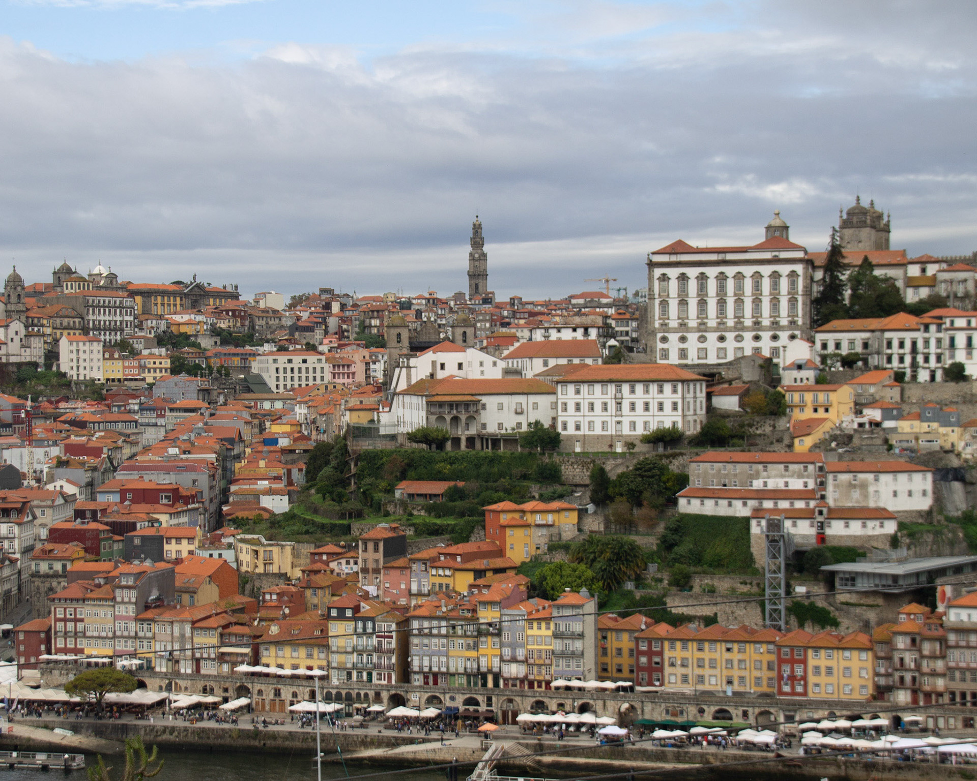 Porto cityscape (including Clerigos tower)