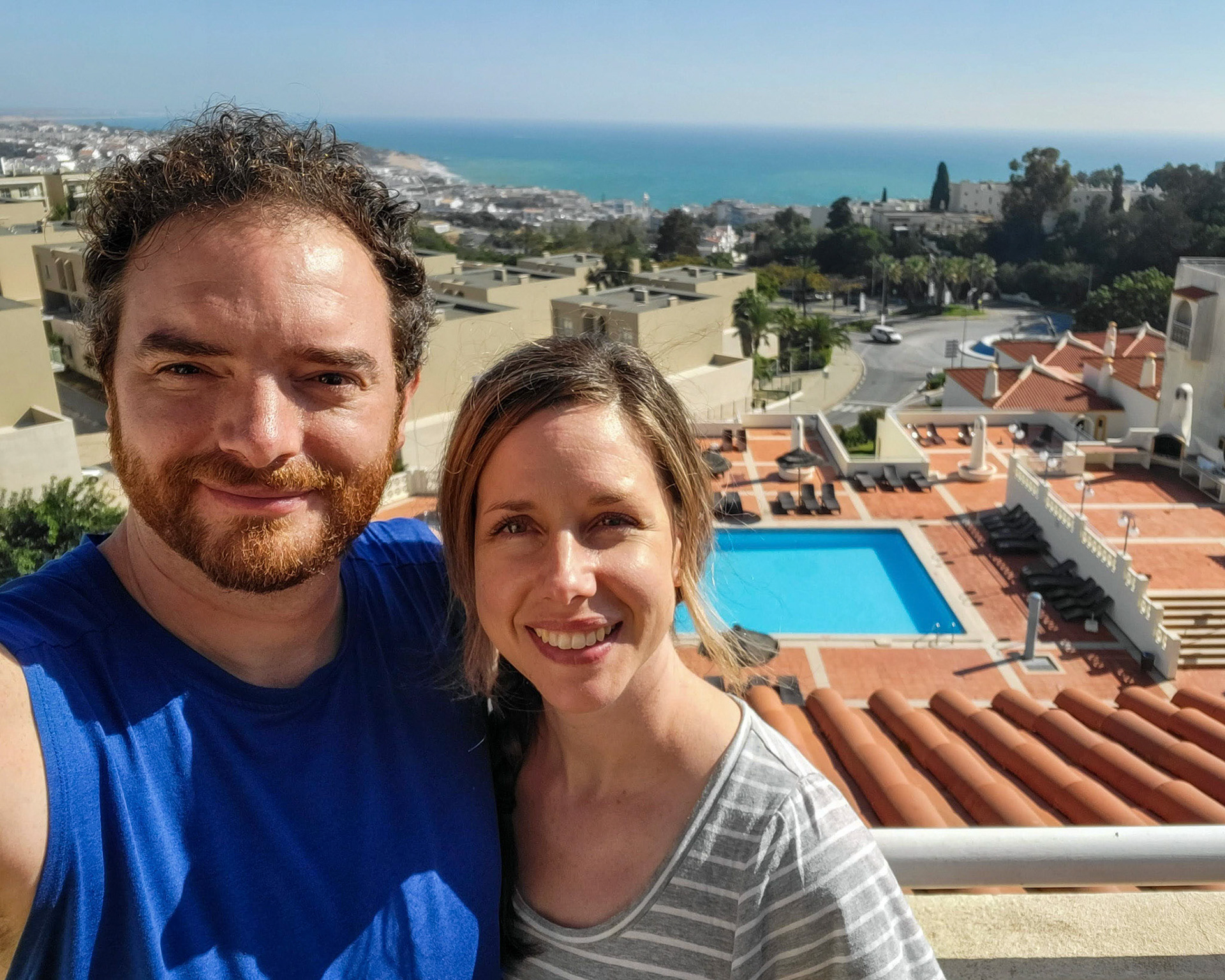 Me and Kelly at our accomodations in Albufeira