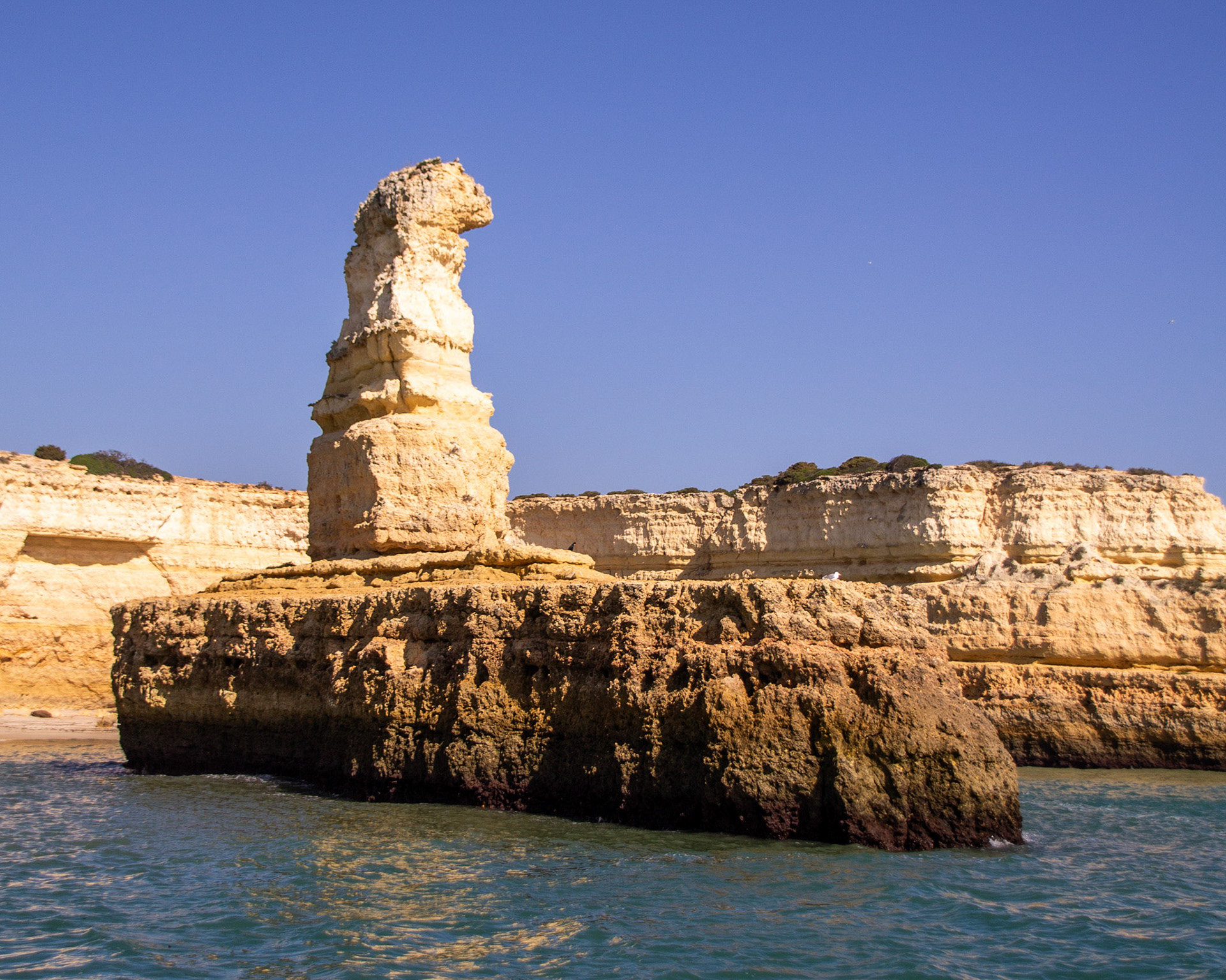Submarine rock formation