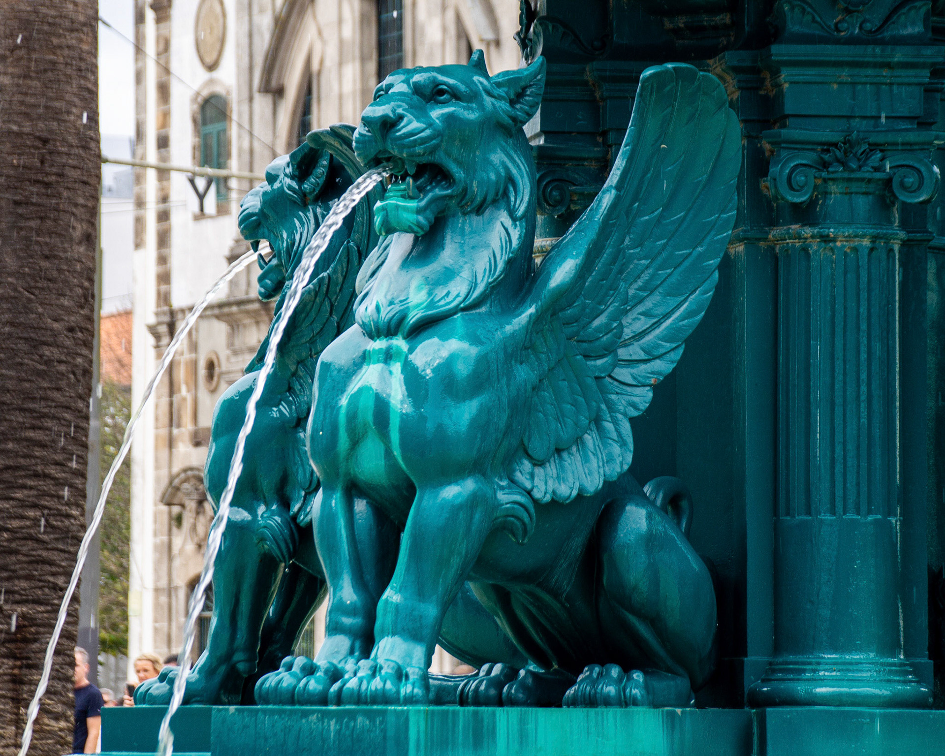 Griffin statue in Porto