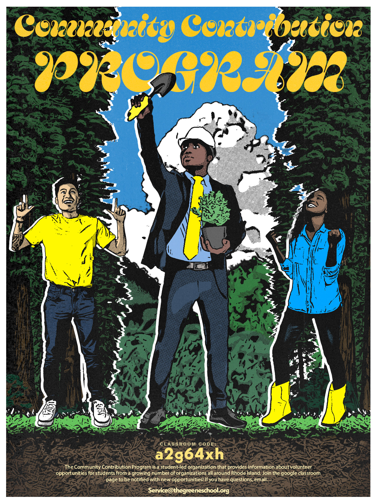 This was the second poster designed to promote the organization and what it represents
