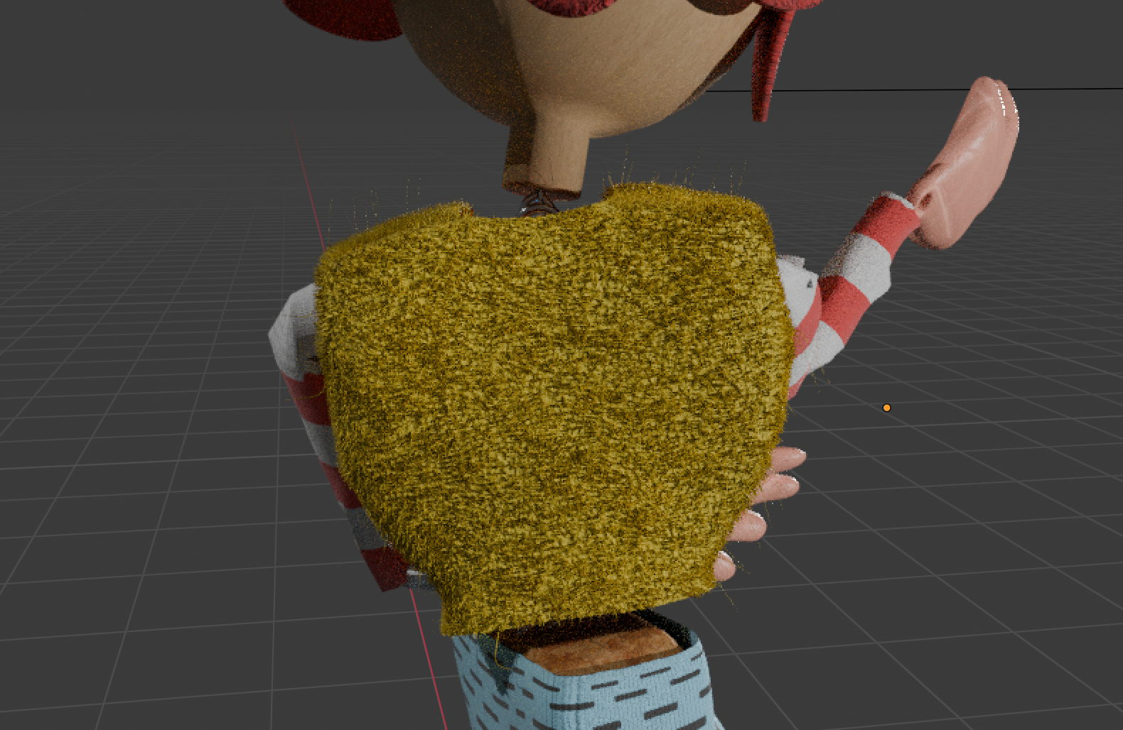 Felt Waistcoat Hair Sim