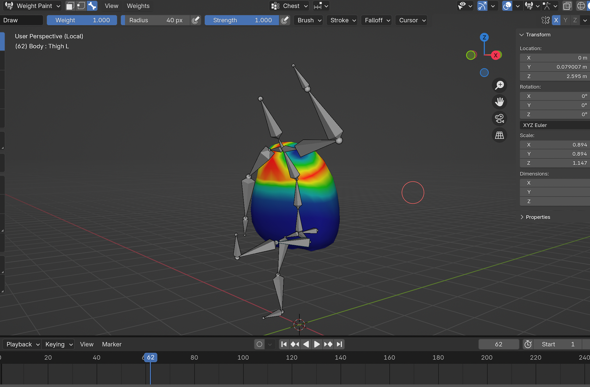 Body Skinning (chest)