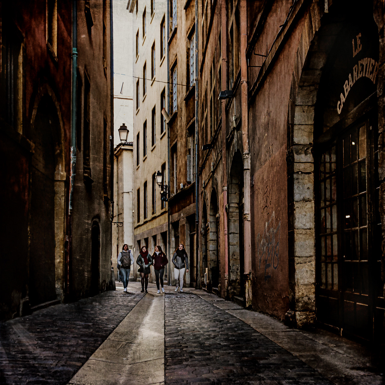 With the girlfriends