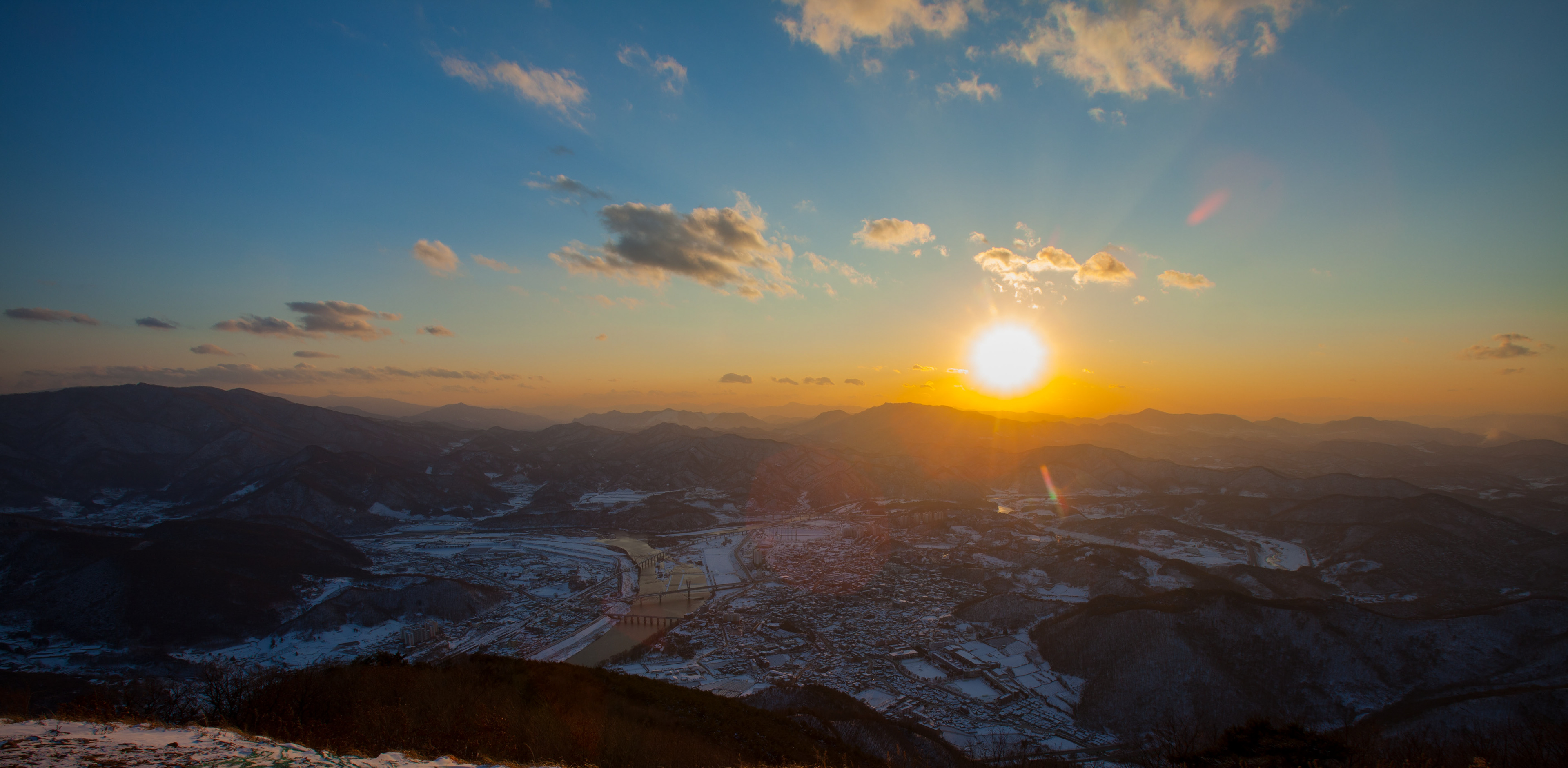 영월군 일몰