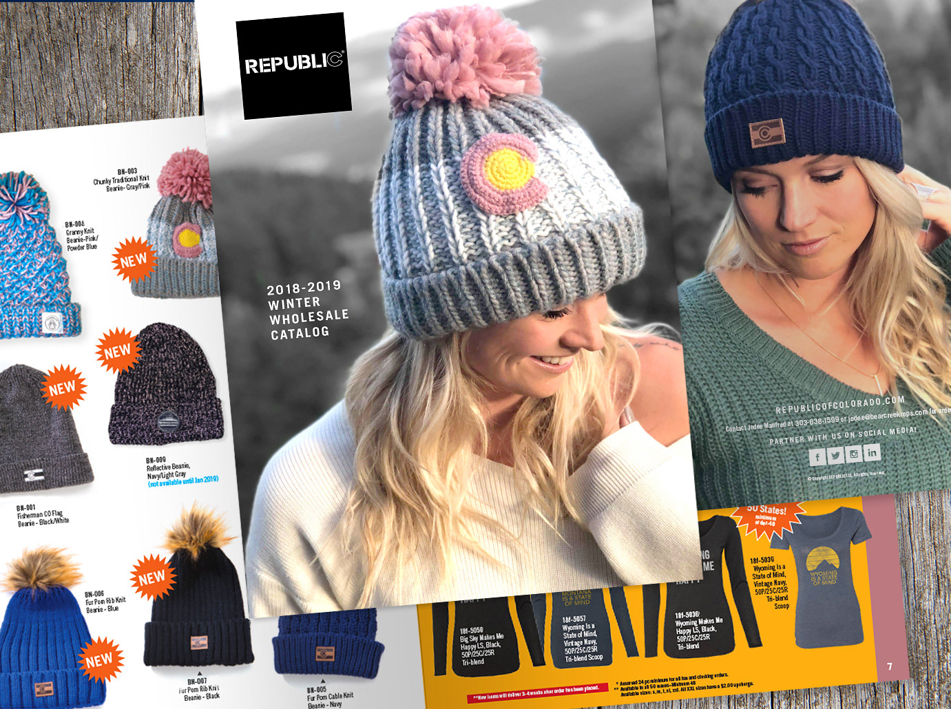 Designed and art directed the winter catalog for REPUBLIC apparel brand.