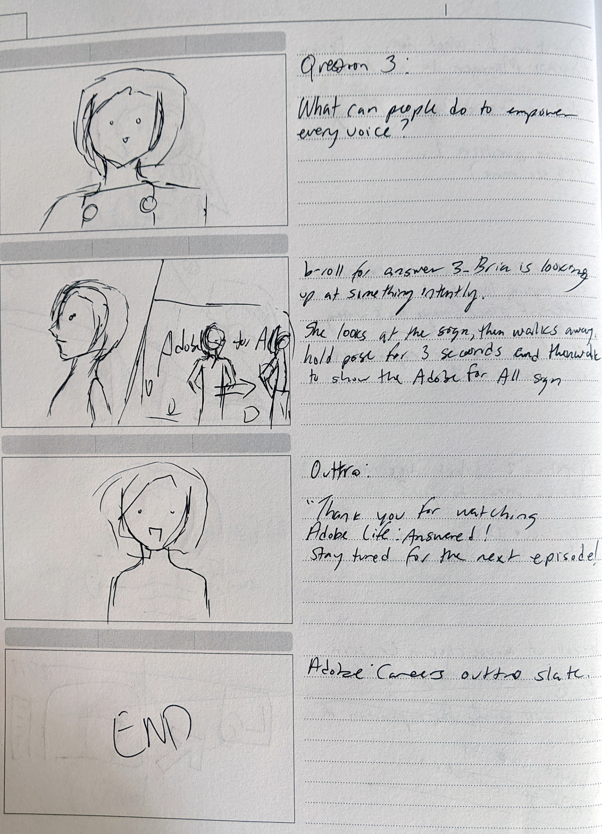 Storyboard Page 3 - "ALA with Bria Alexander"