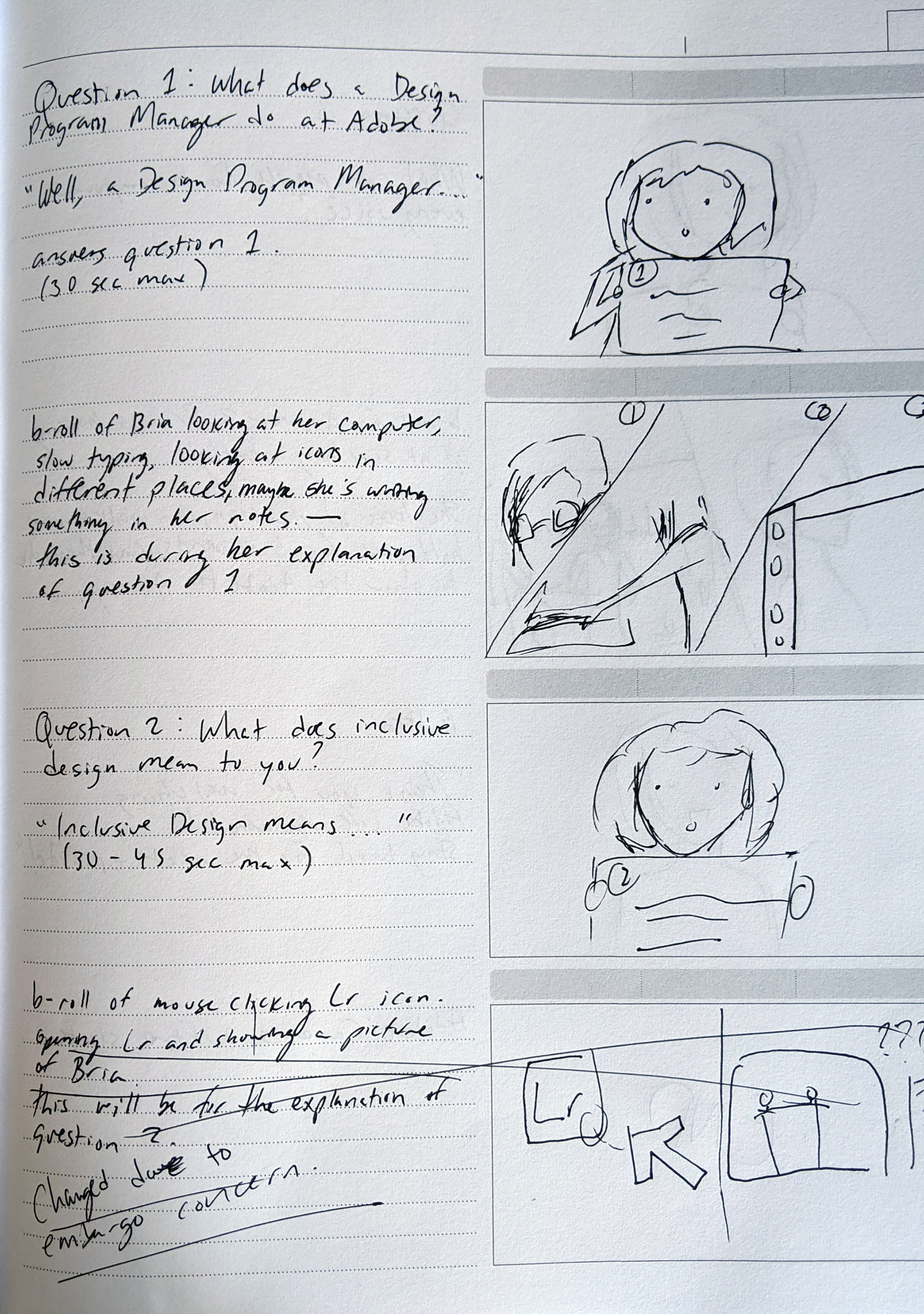 Storyboard Page 2 - "ALA with Bria Alexander"