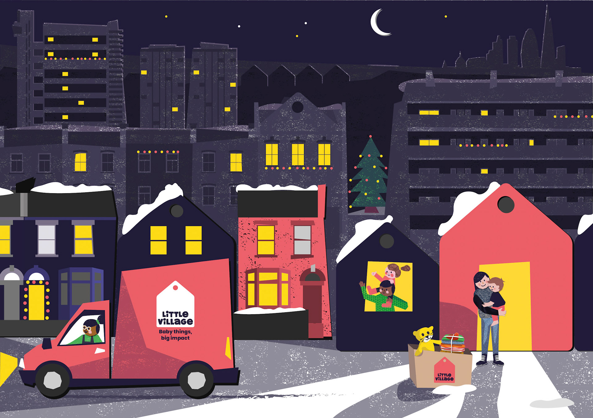 Christmas Card, Big Impact, Little Village, 2024