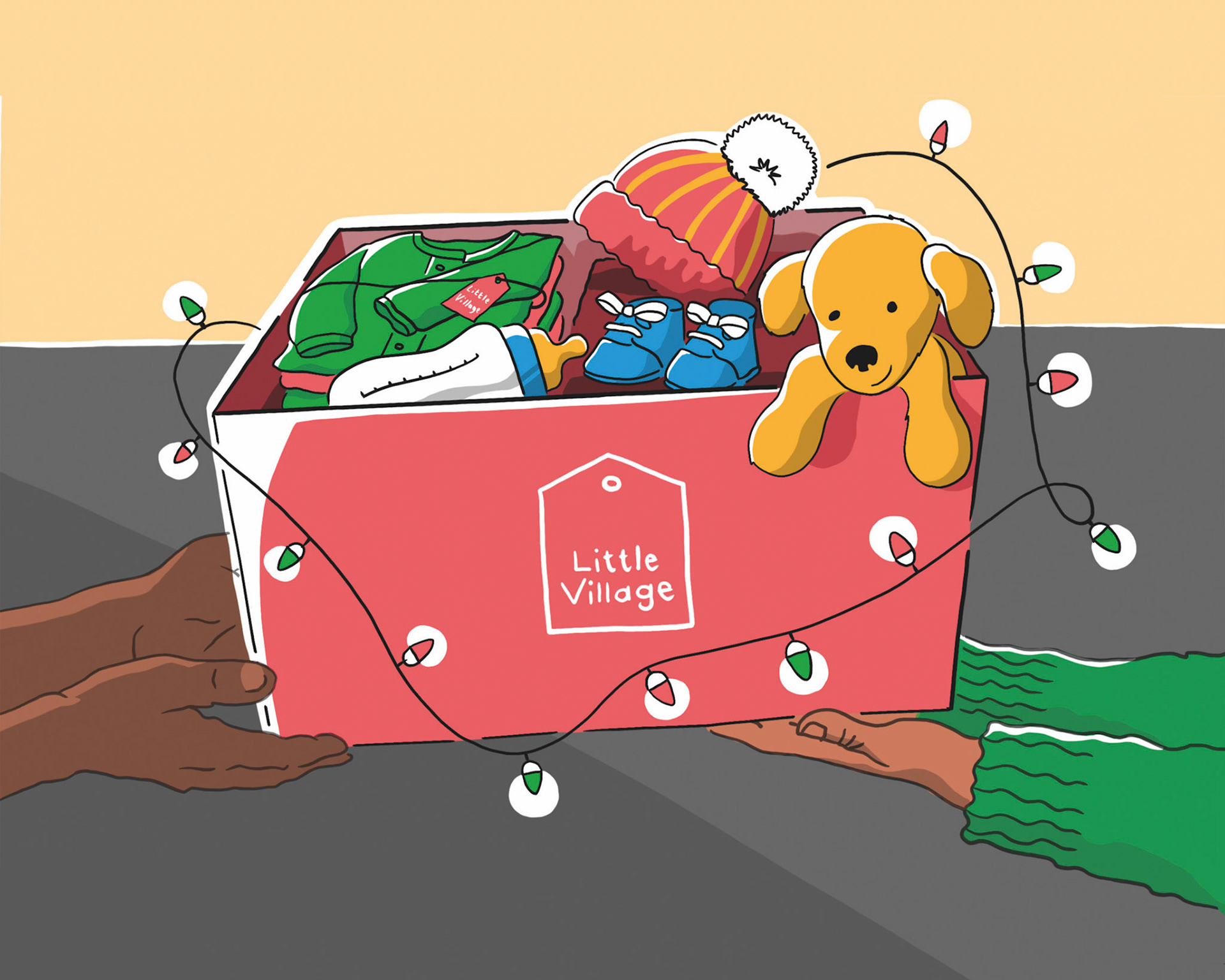 Christmas Card, Christmas Box, Little Village, 2023