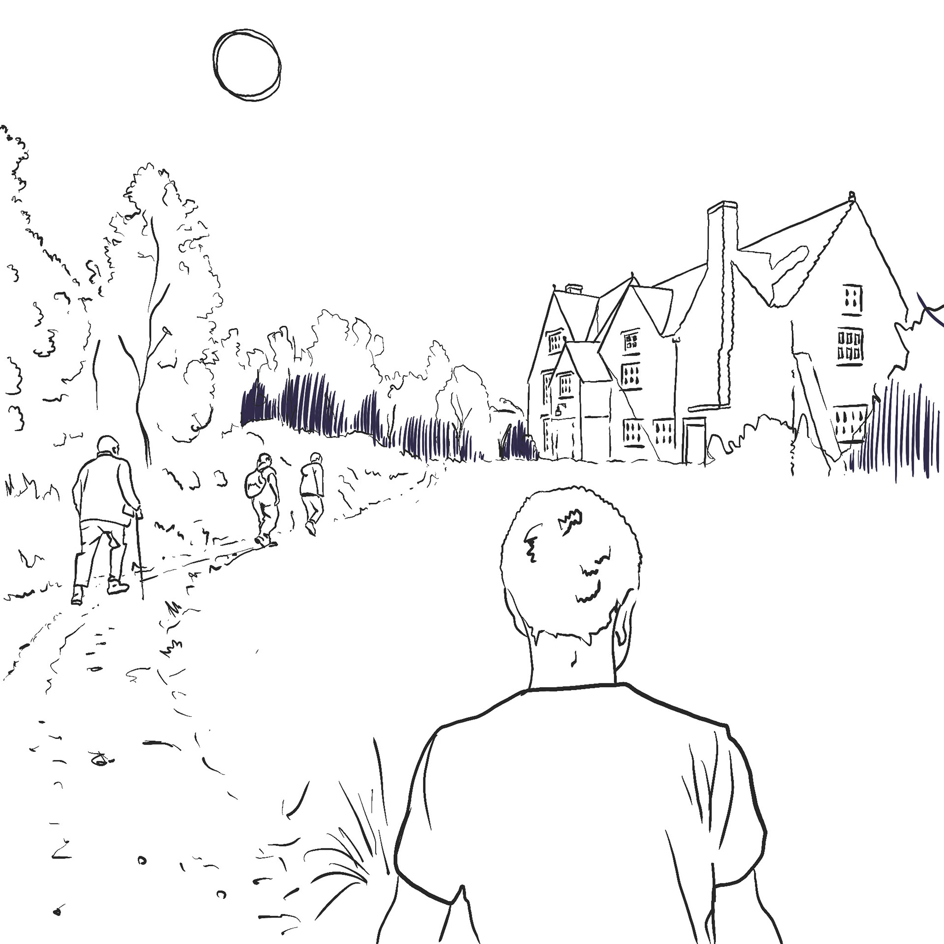 Initial sketch, The Choice, 2025