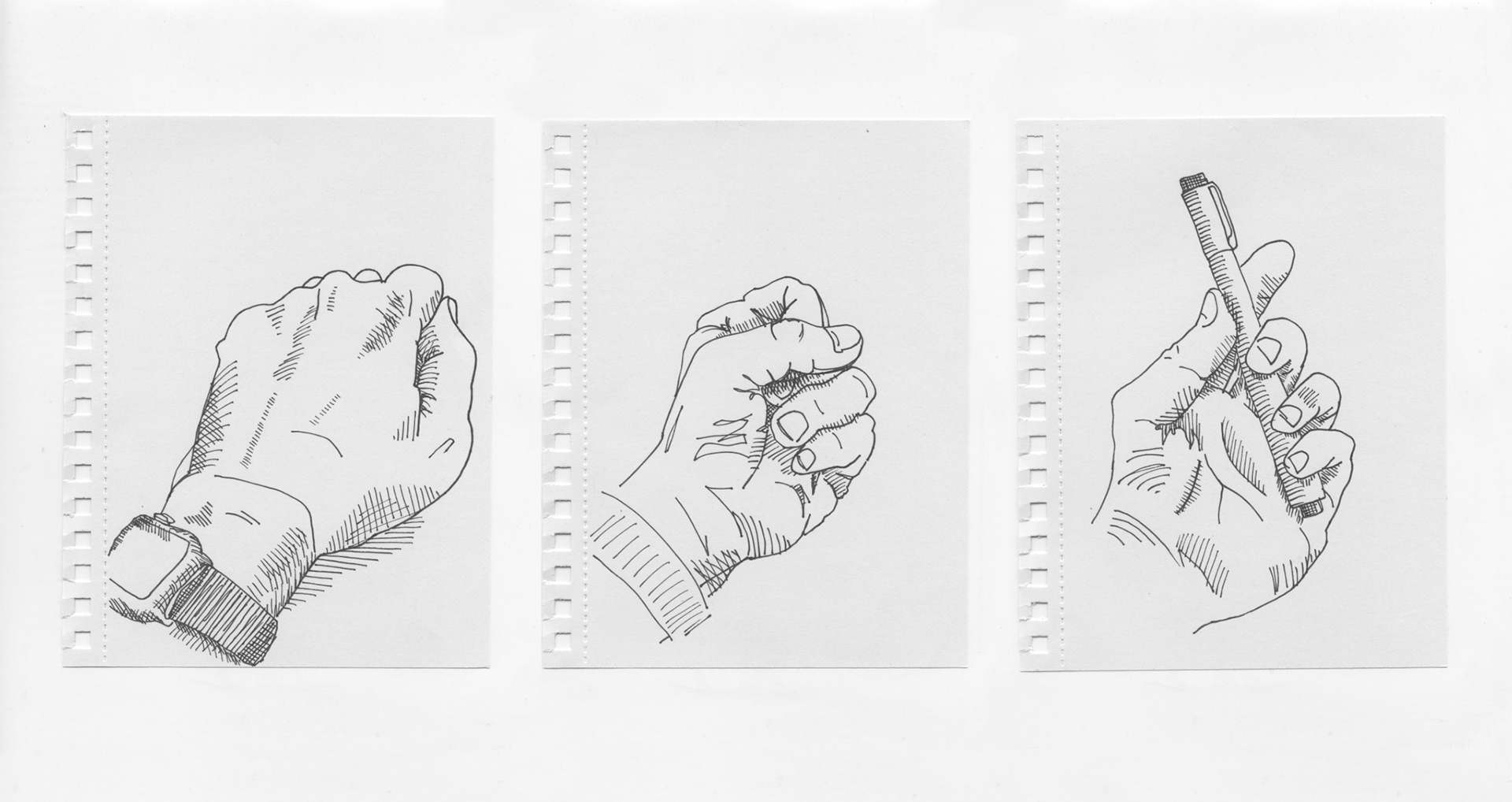 Hand-drawn hands, Hand Made, 2024