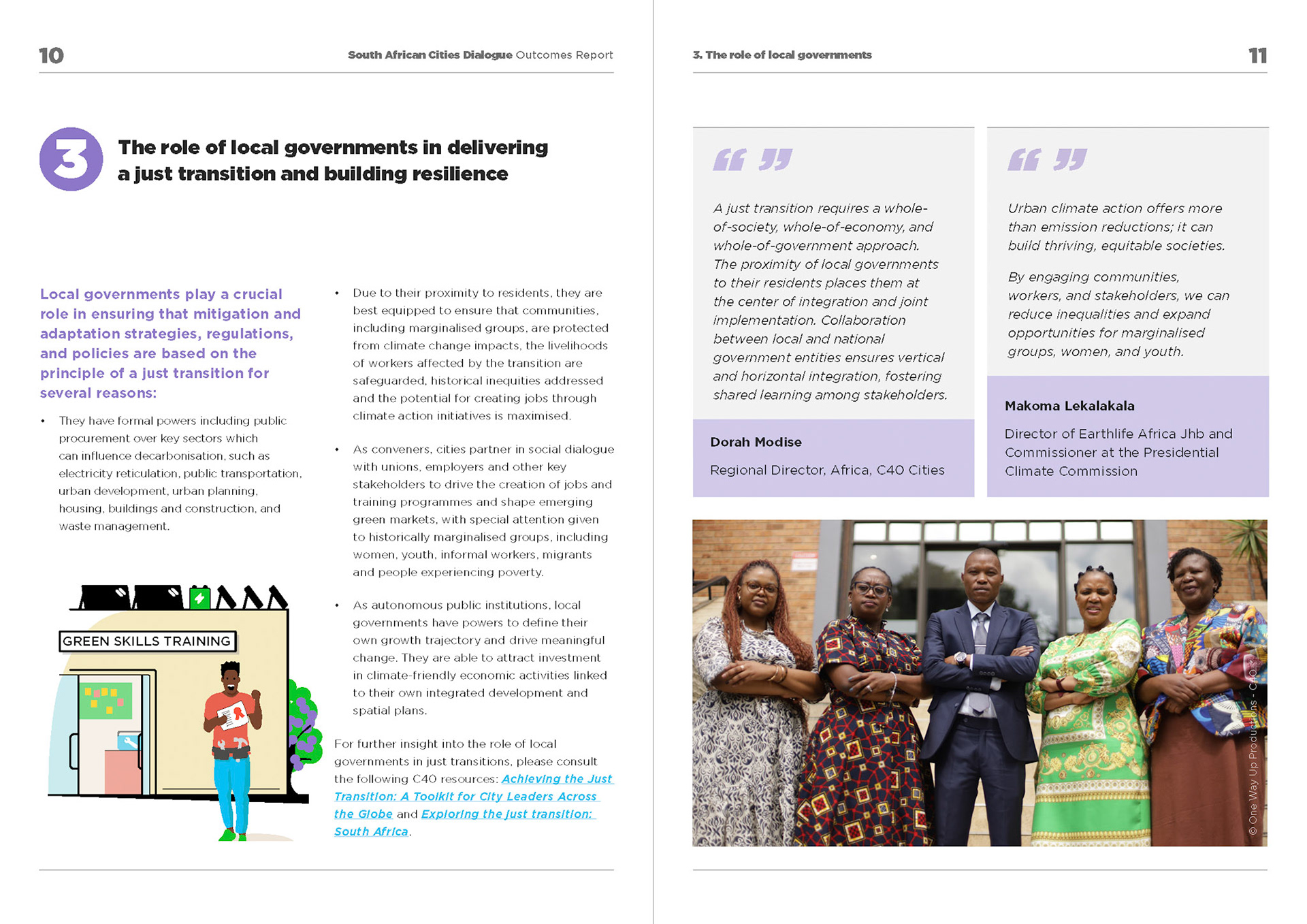 Spread B, South African Cities Dialogue, C40 Cities, 2024