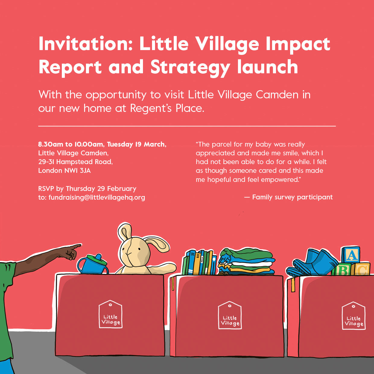 Invite, Christmas Box, Little Village, 2023