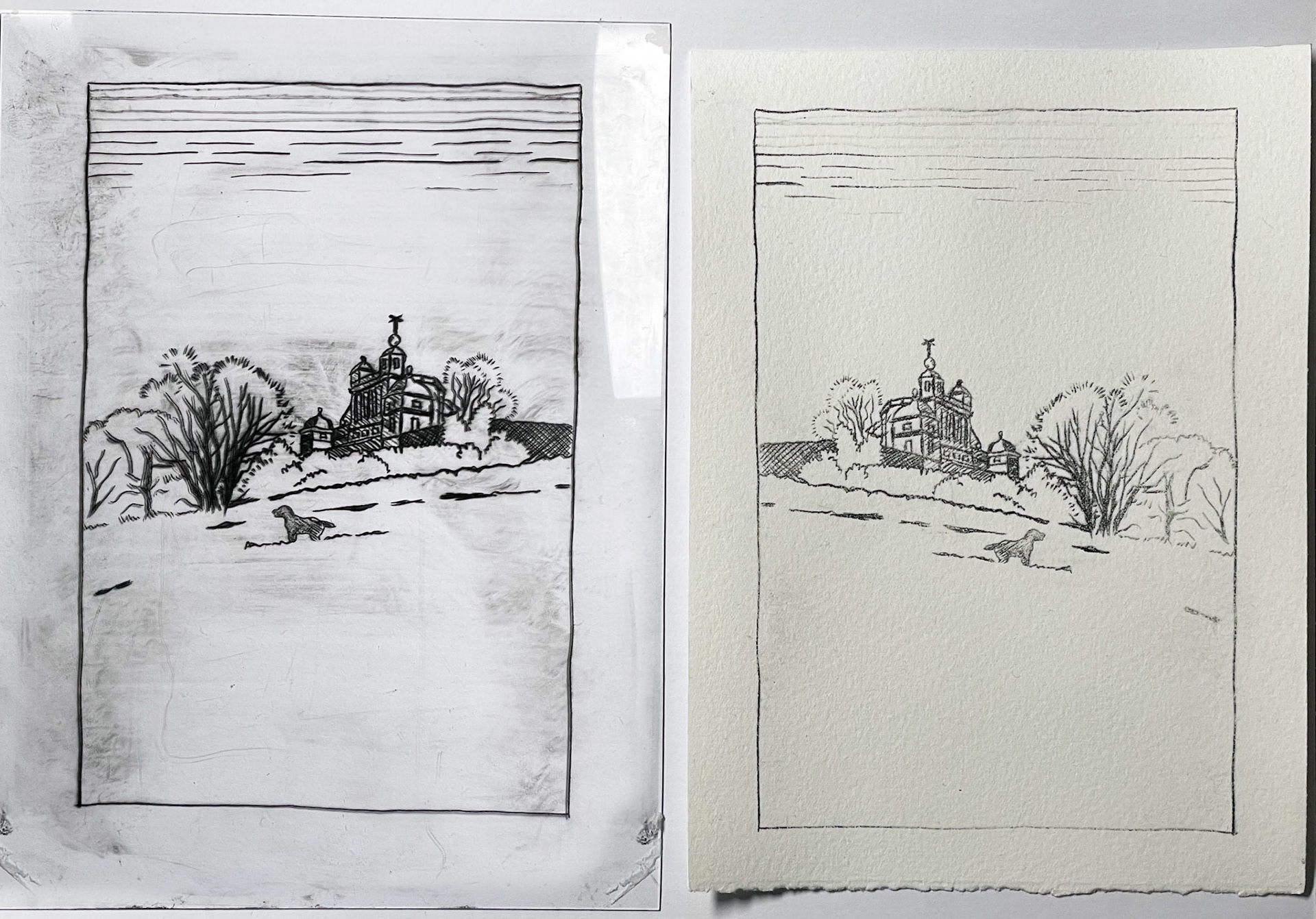 Drypoint print, Pinto 2025