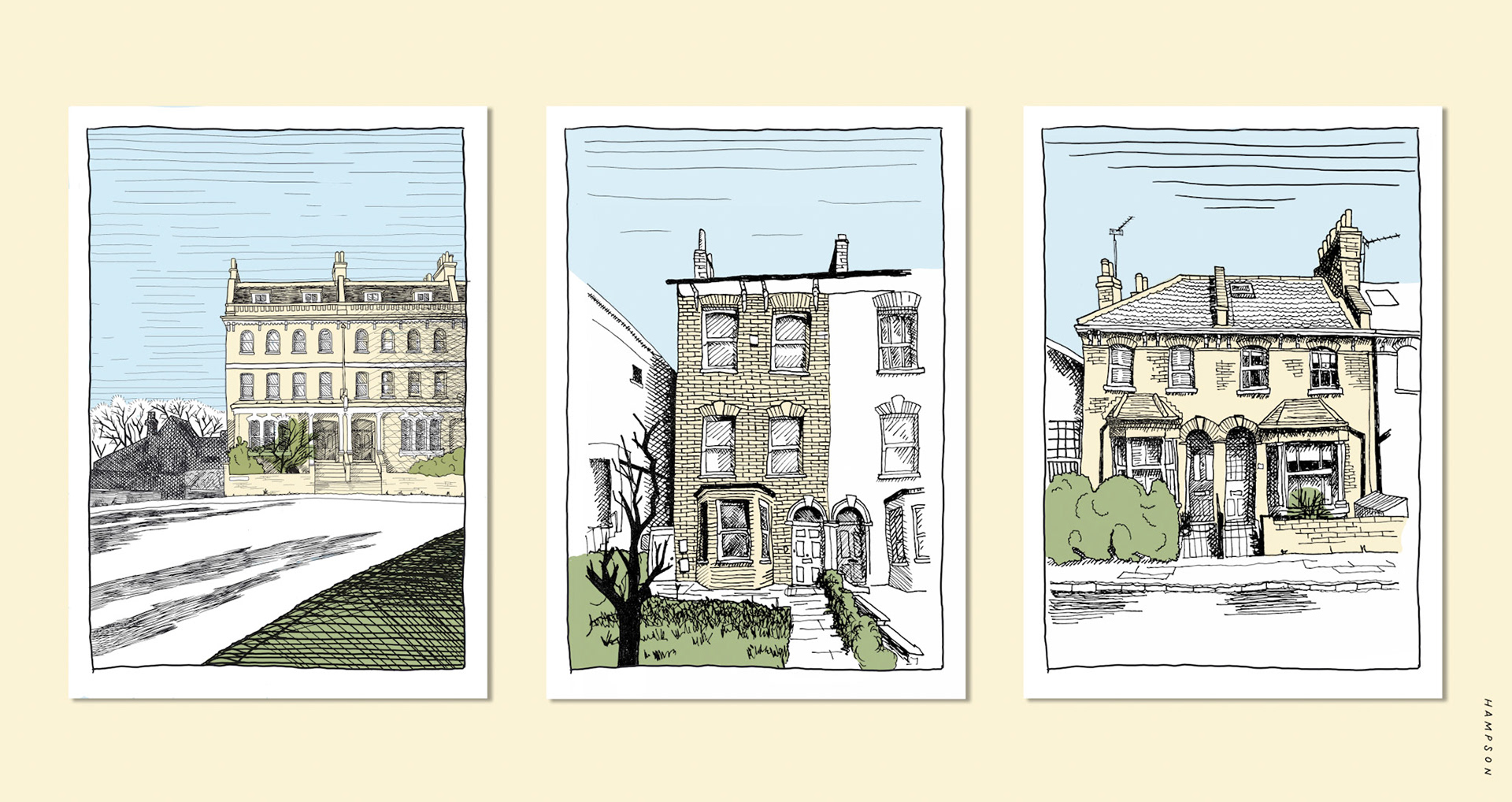 Digitally coloured A, South-East London, 2025