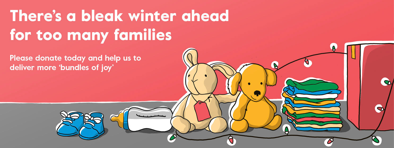 Banner, Christmas Box, Little Village, 2023