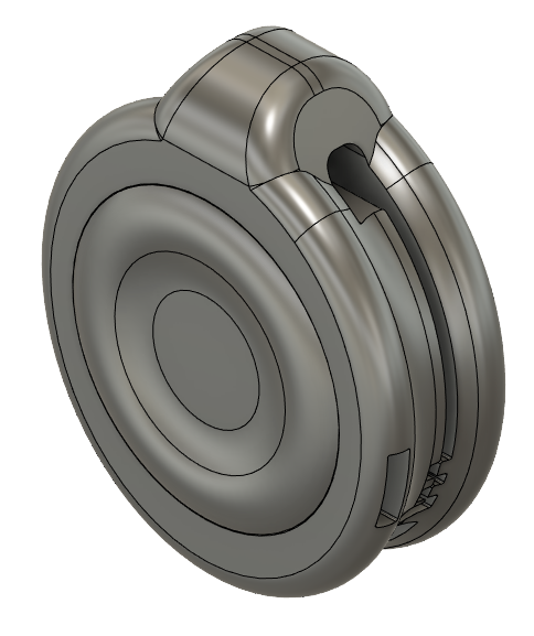 Round living hinge design