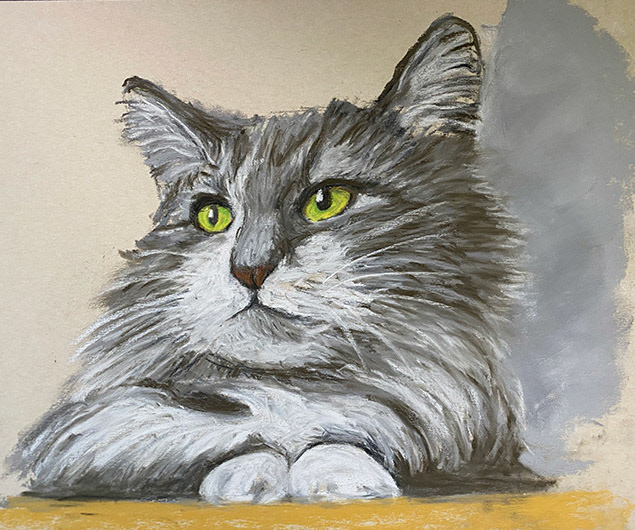 8" x 10" pastel on pastel board (2022)