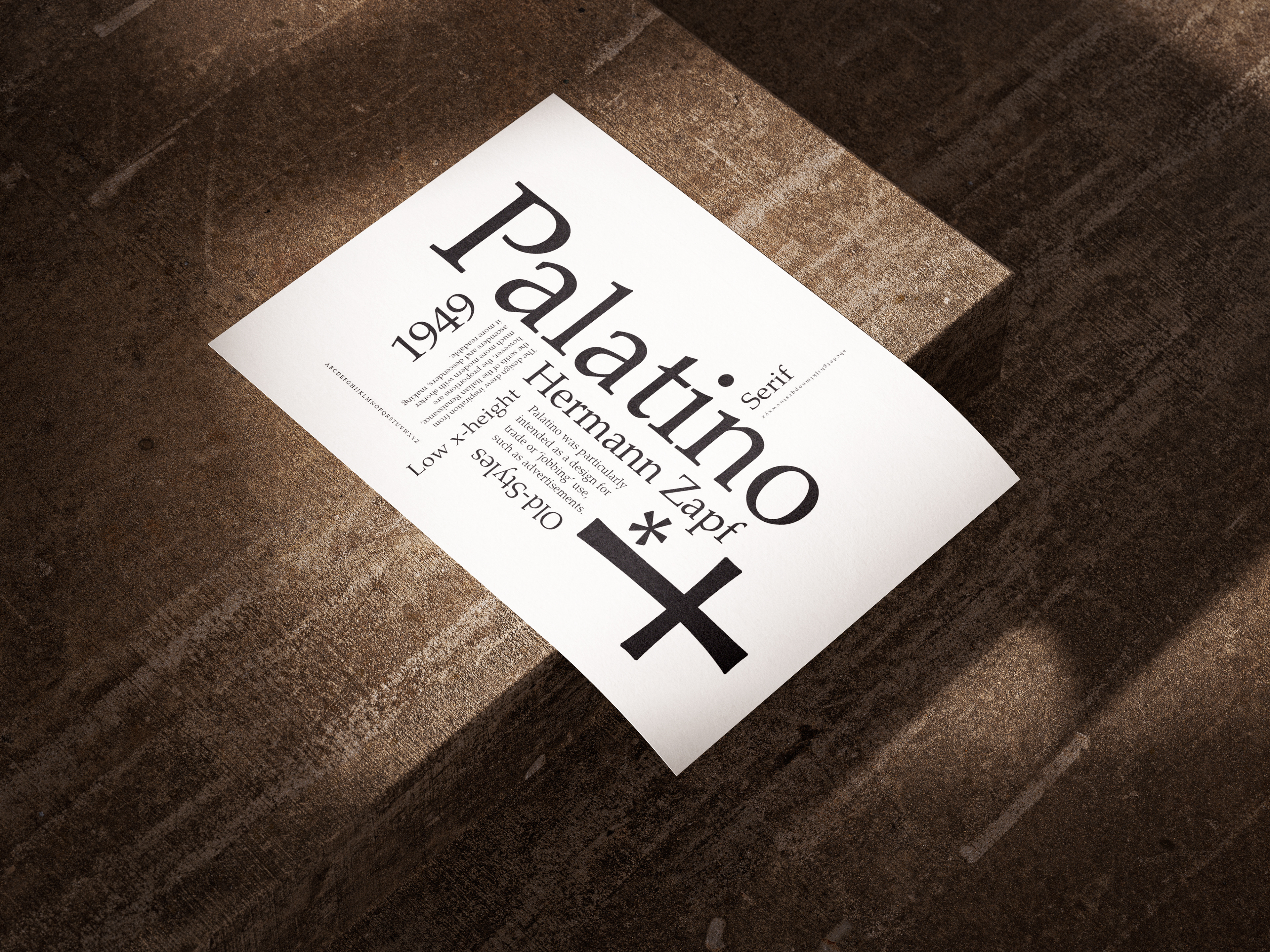 Palatino Type Poster