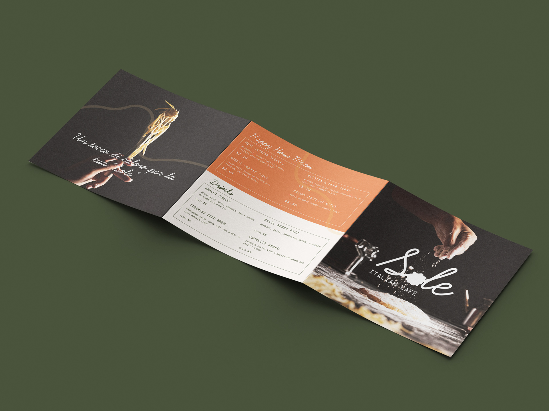 Back Of Menu