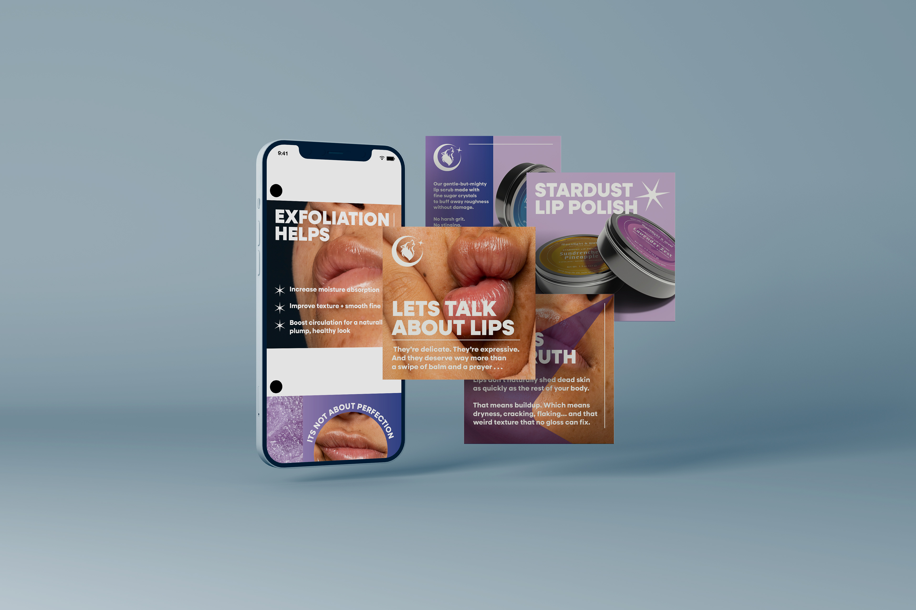 About lips social media posts