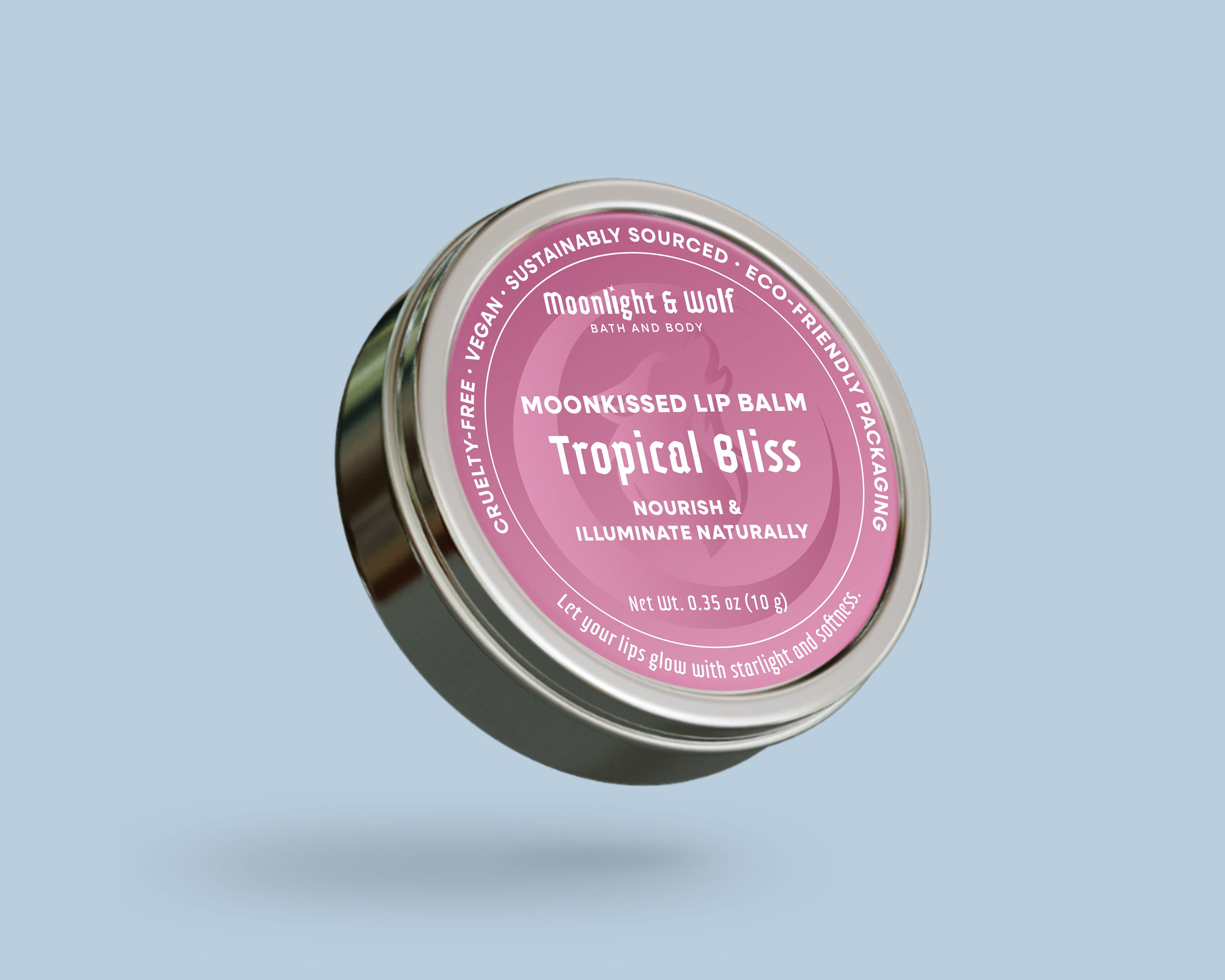 Lip Balm Label Tropical Bliss