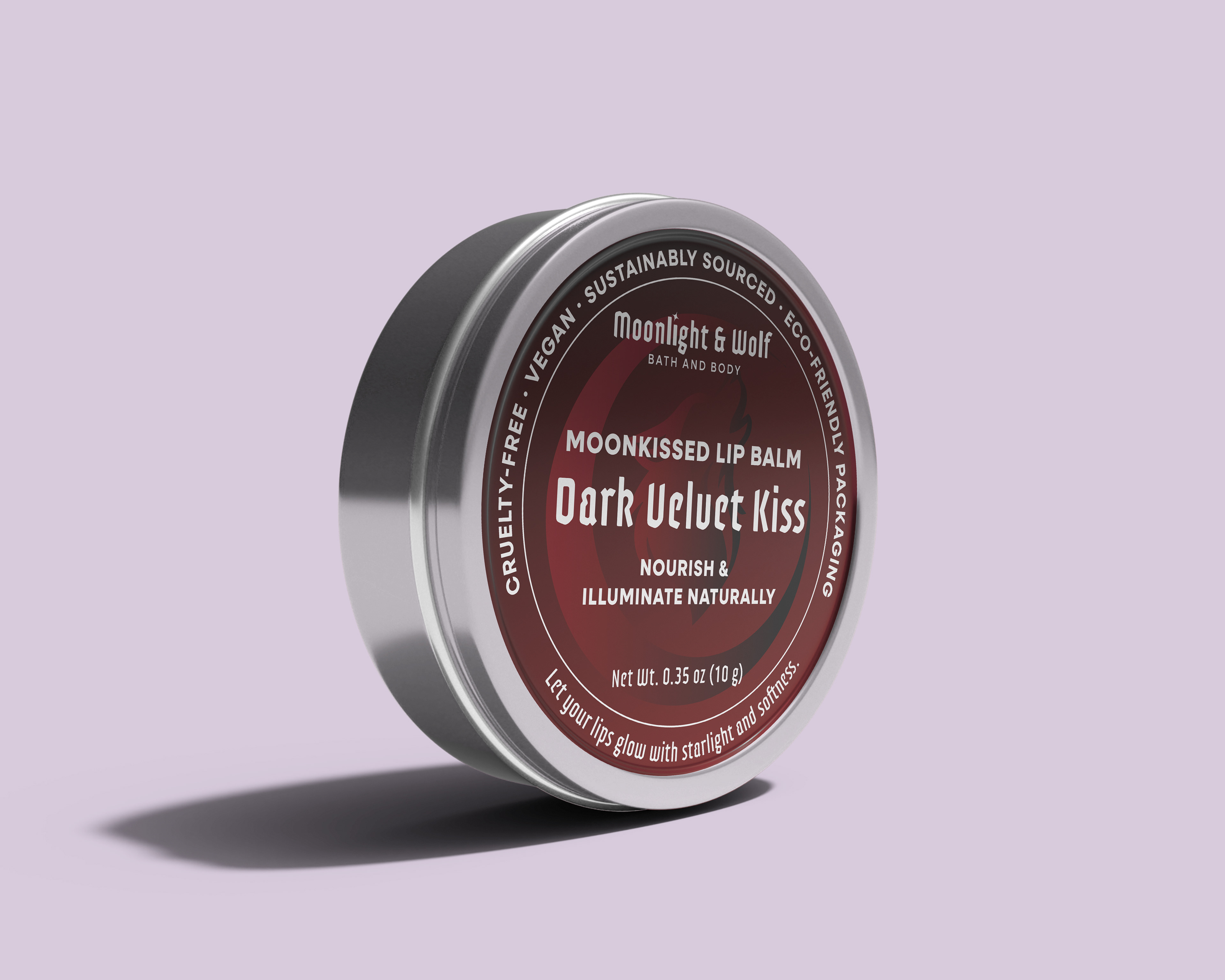 Lip Balm Label Dark Velvet Kiss