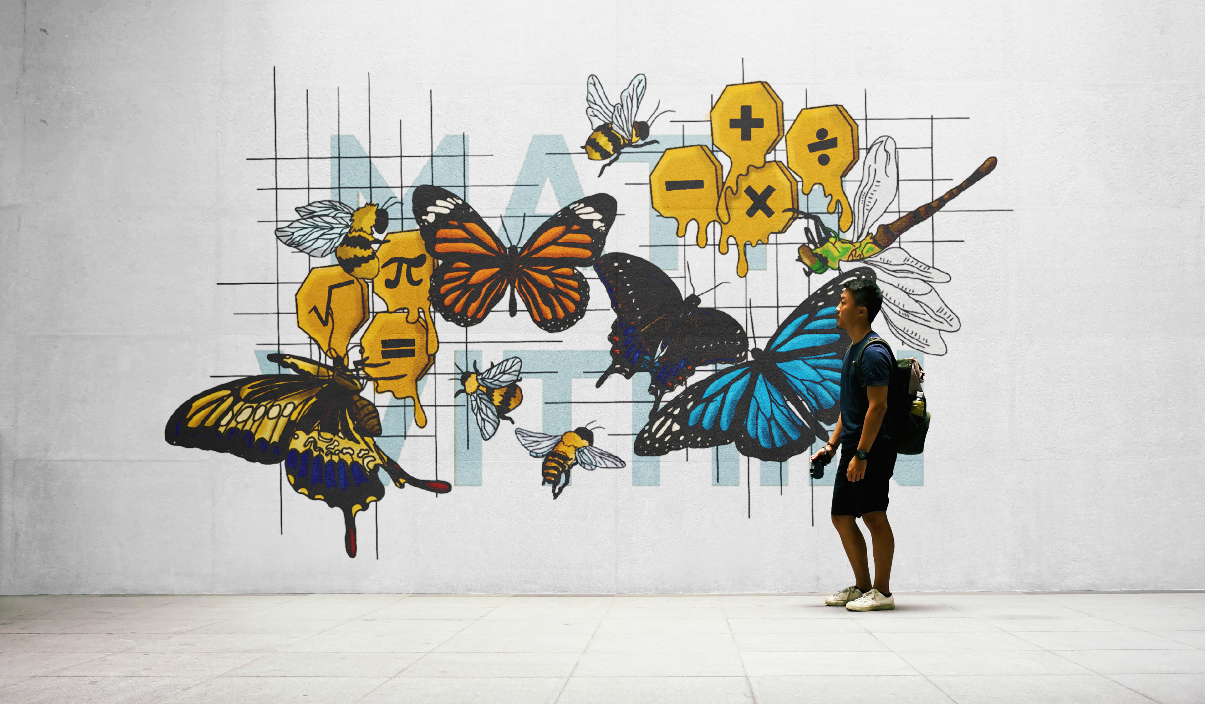 Math Within mural design