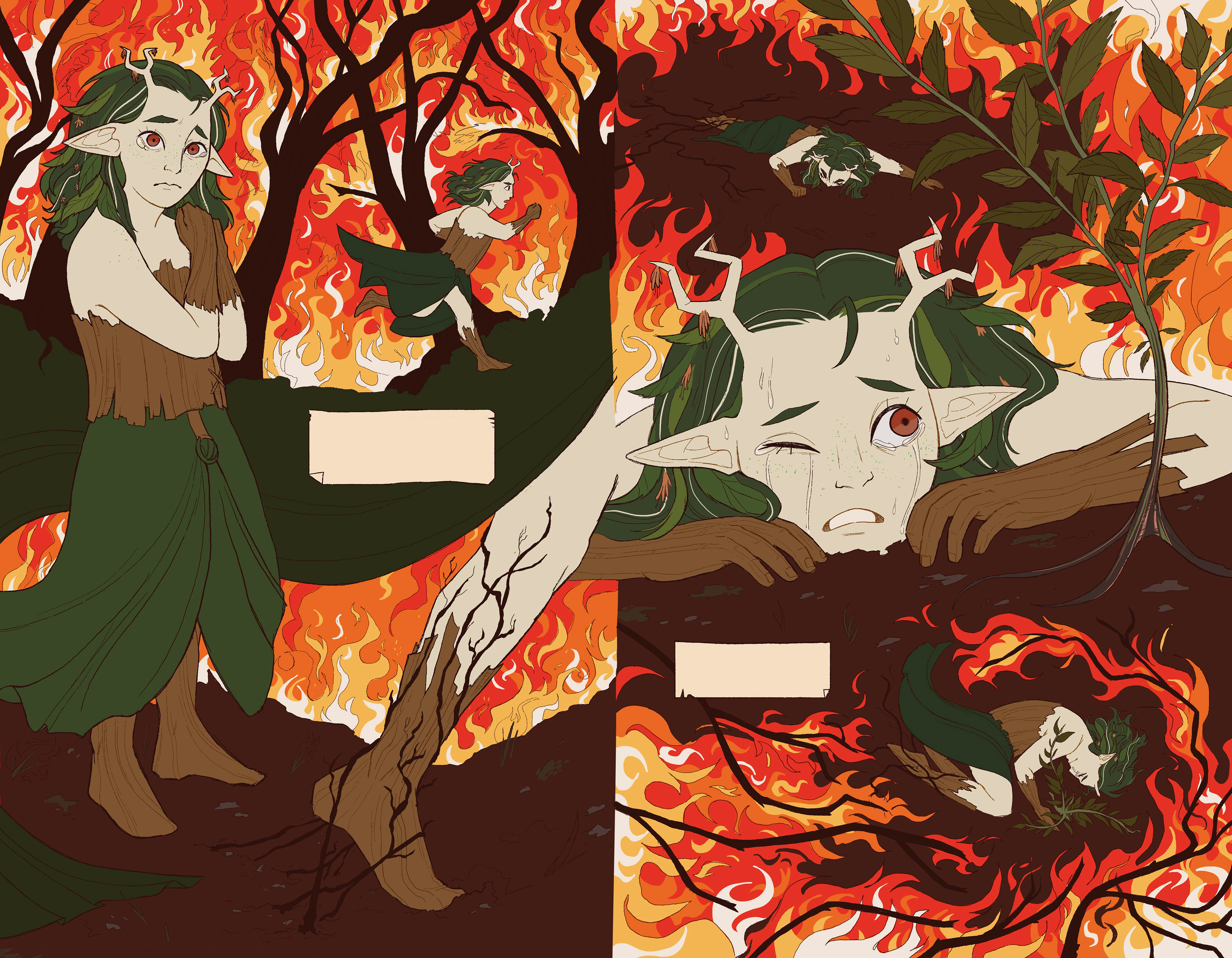 The Elm & the Rabbit Pages 8 and 9