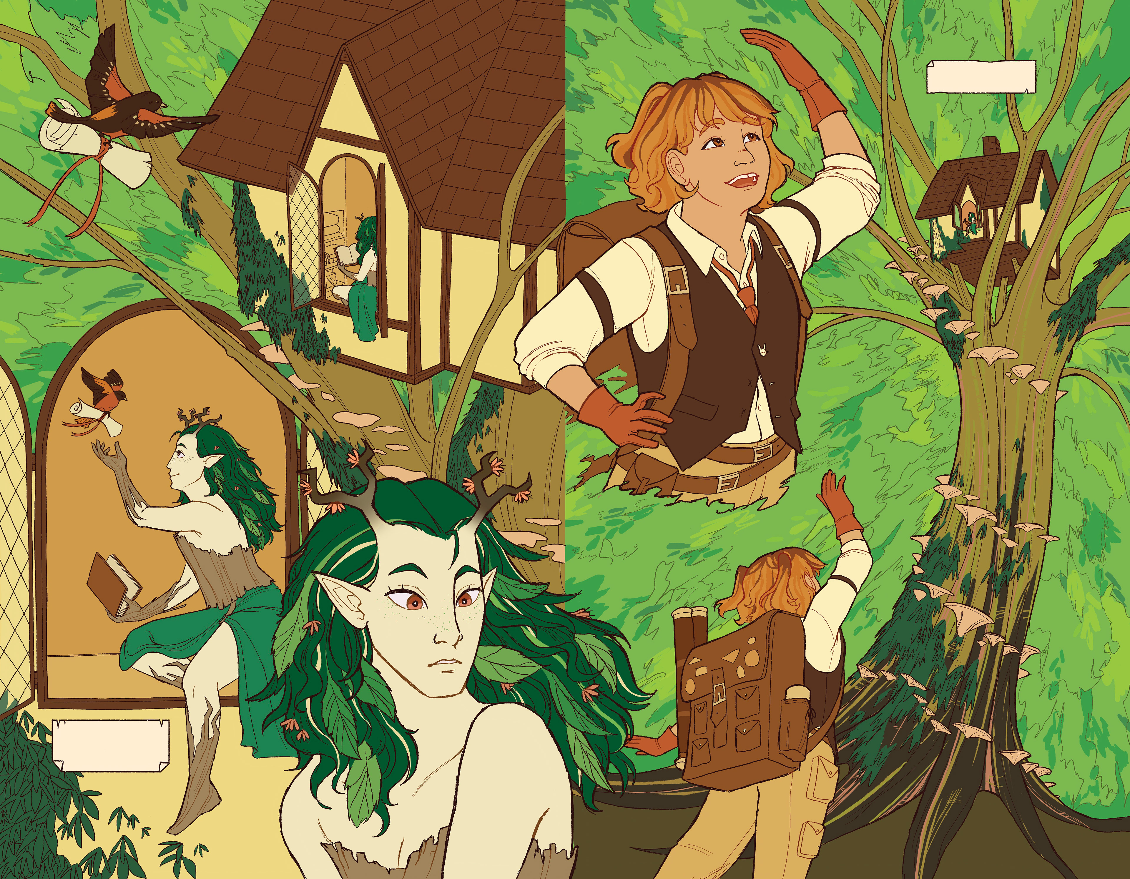 The Elm & the Rabbit Pages 2 and 3