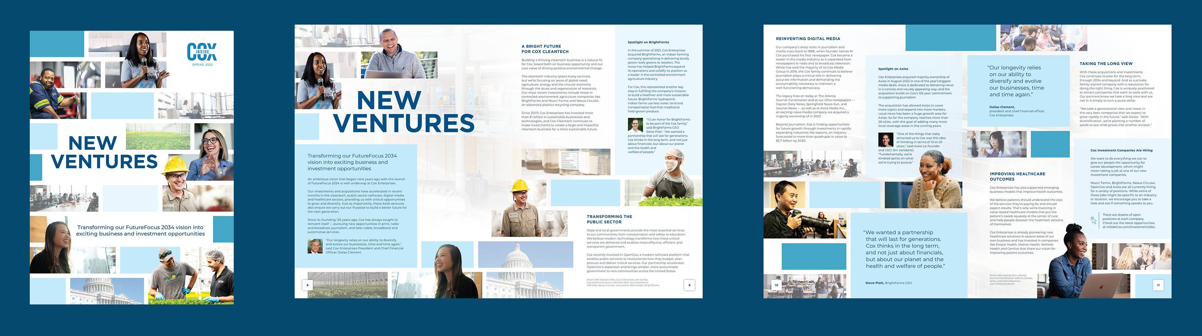 IC Magazine | Spring 2023 | New Ventures Cover + Spread