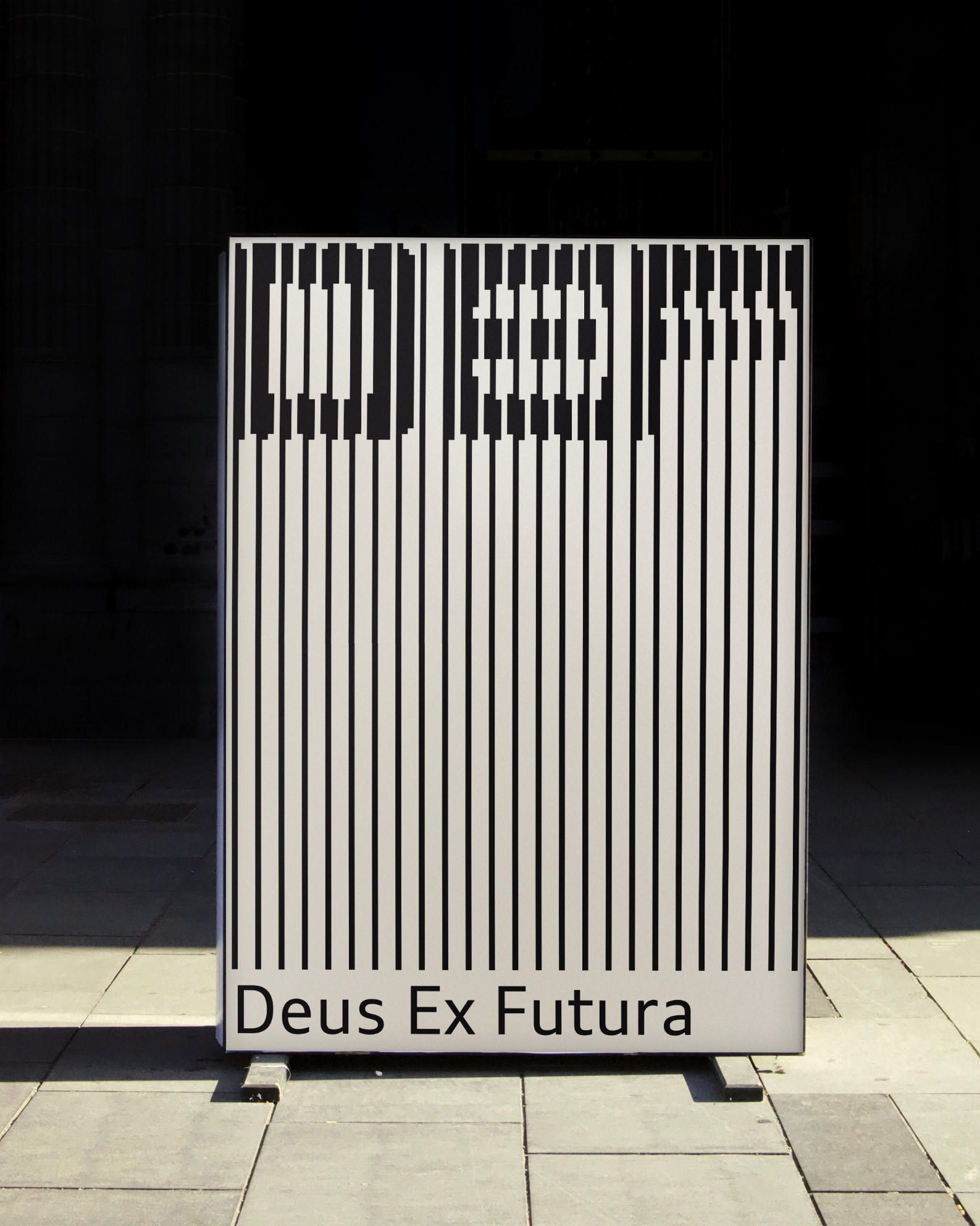 typographic exhibition poster design