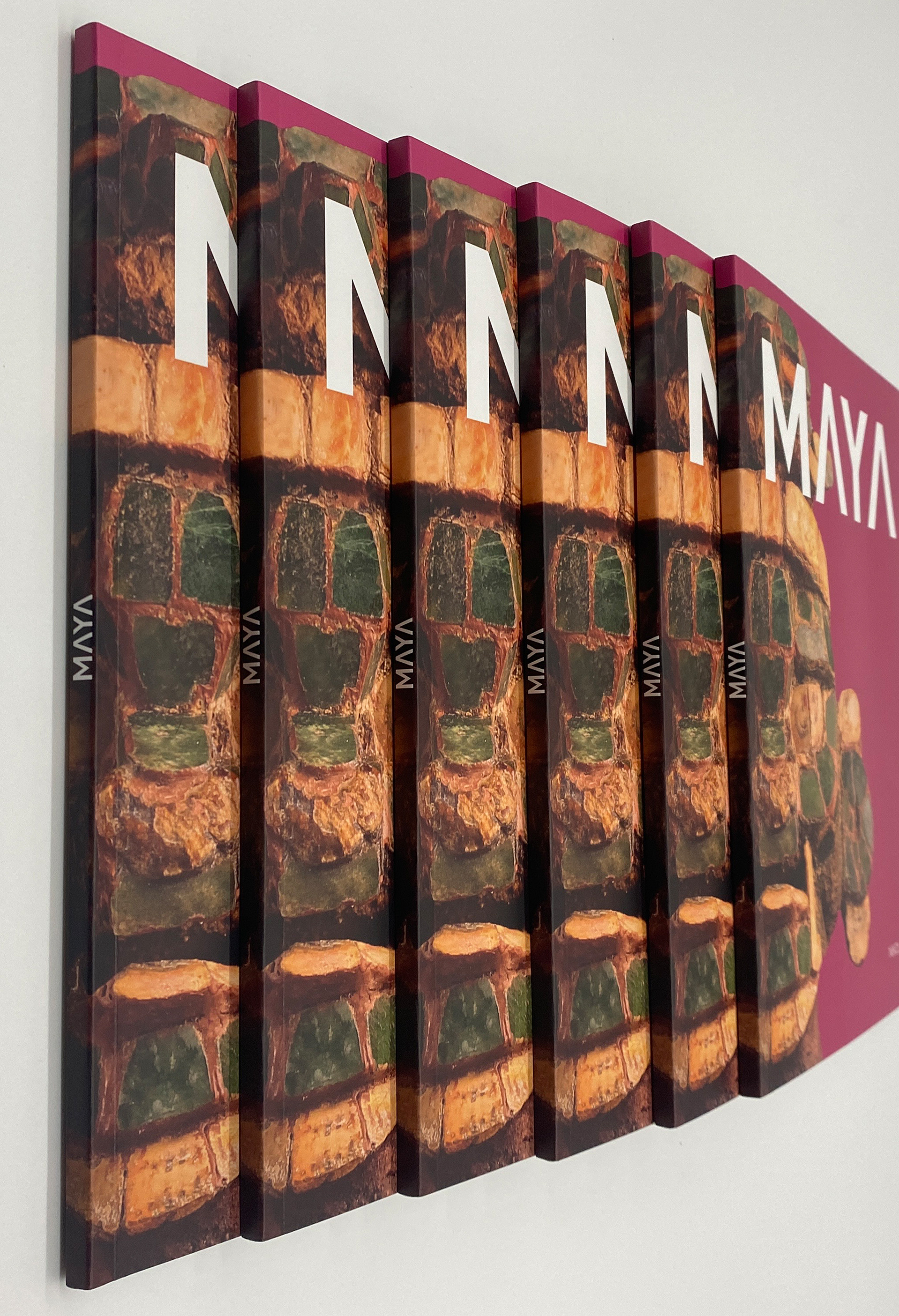 Maya exhibition book cover design
