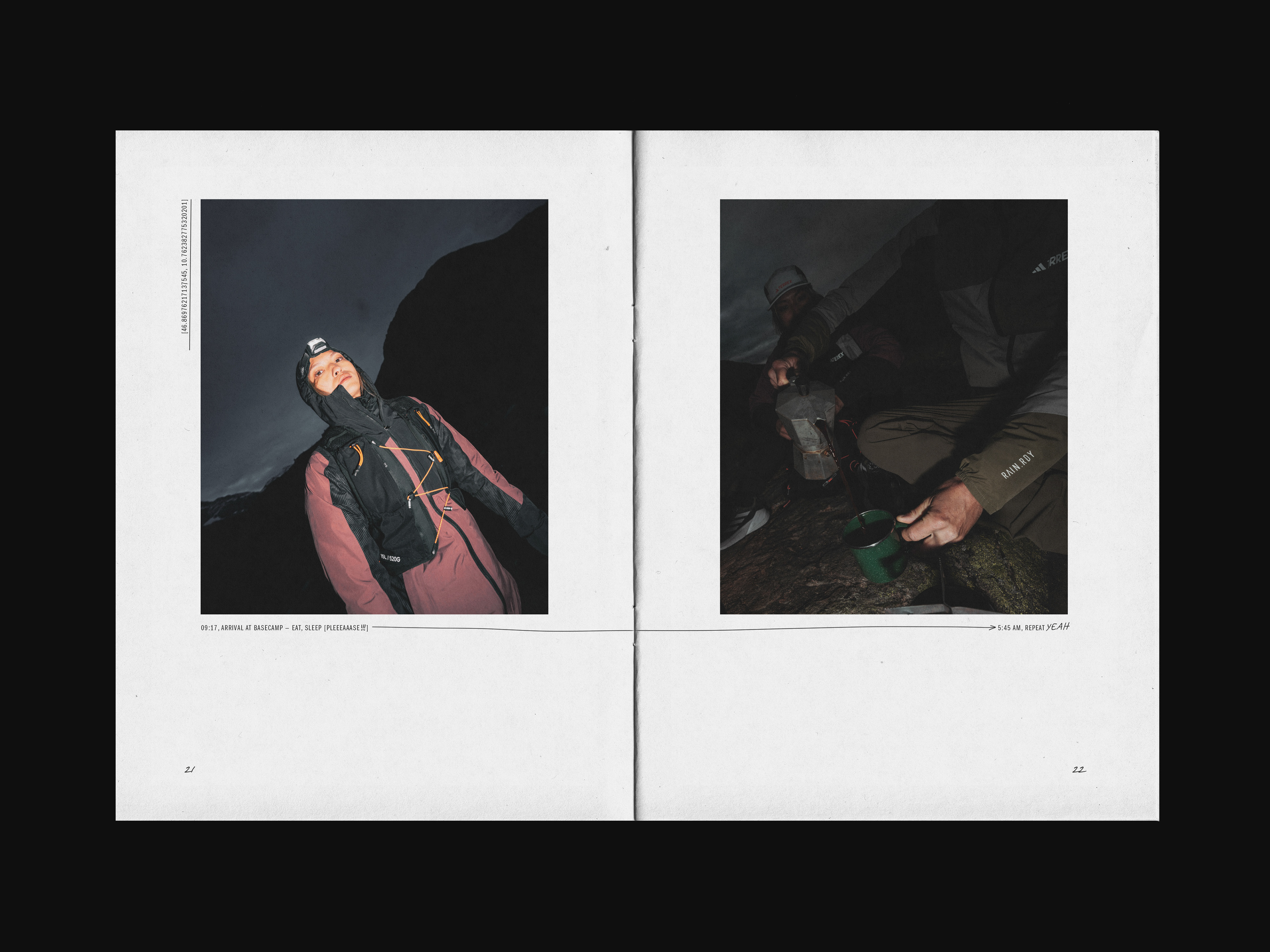 adidas terrex FW 24 lookbook design