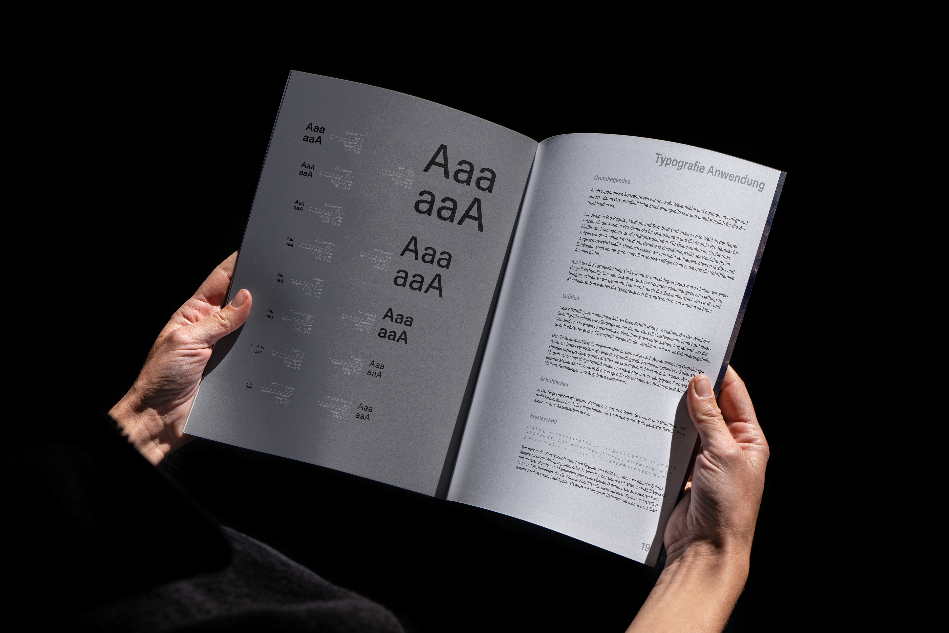 Agentur Wir brand manual type system