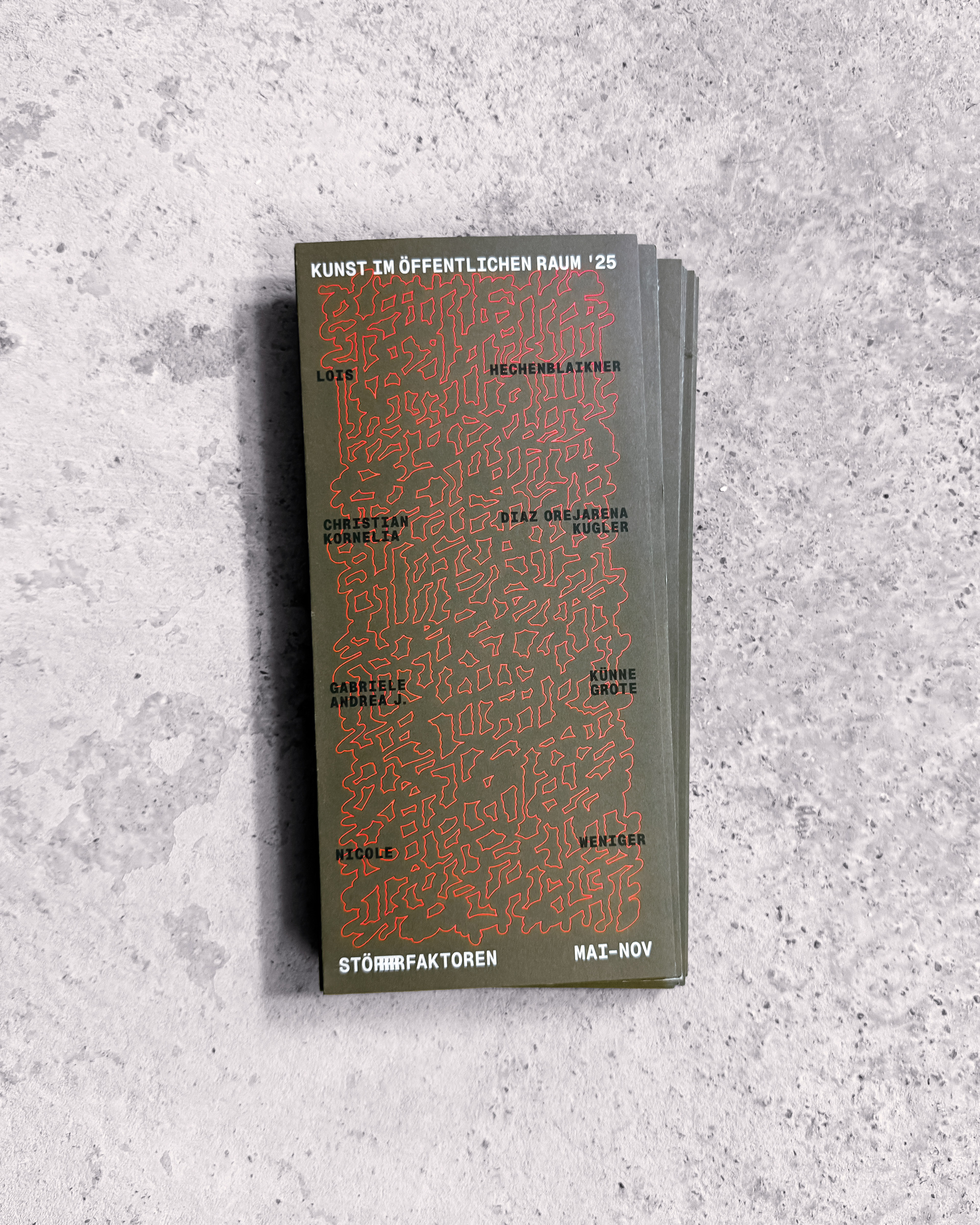 Art in public space [KÖR 25] exhibition german folder design