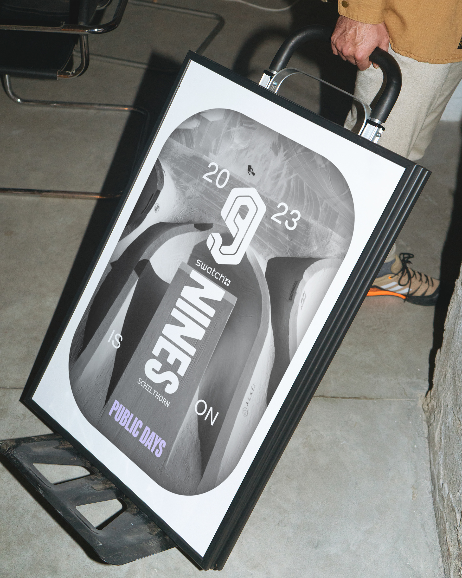 Swatch Nines Schilthorn event poster design