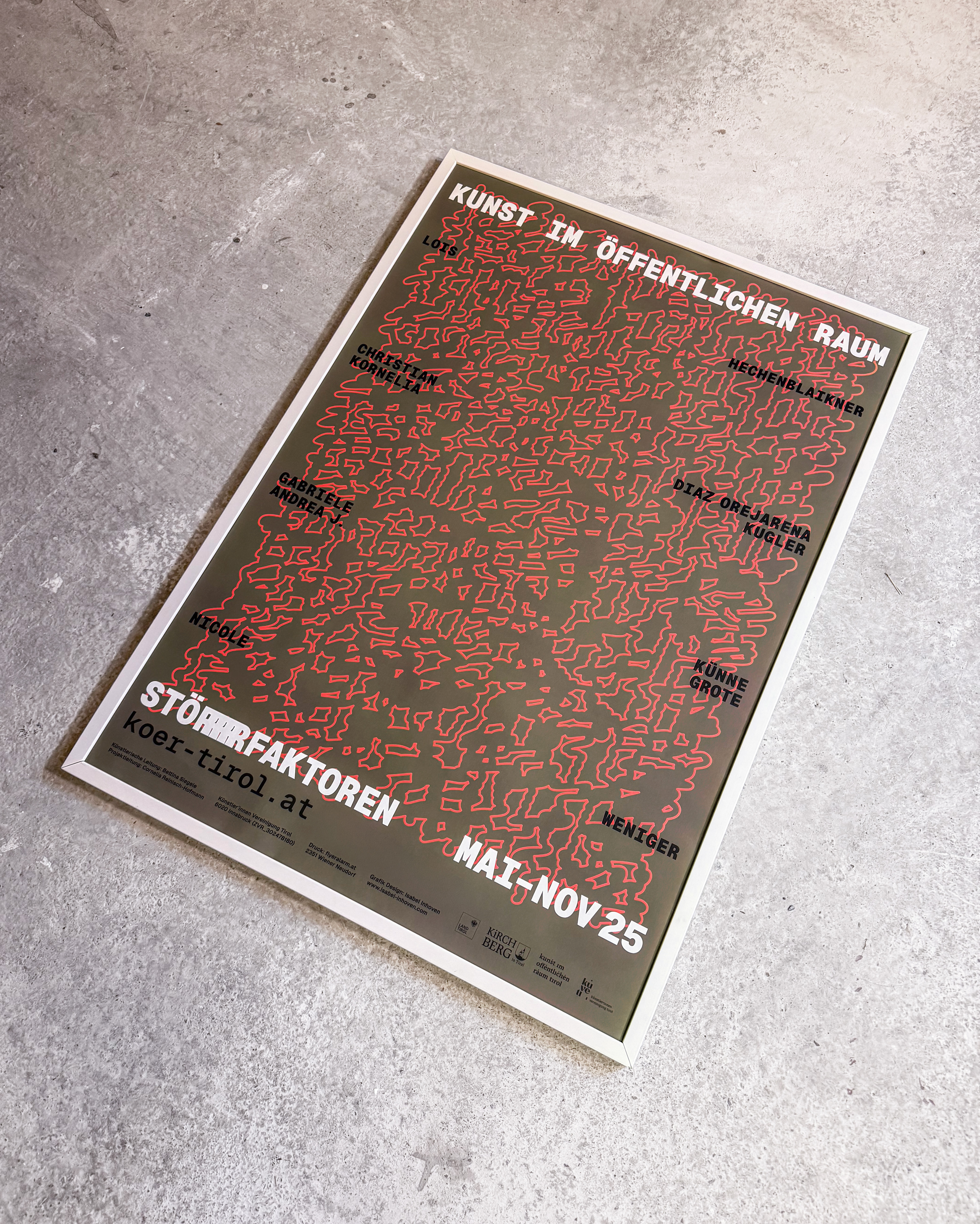 Art in public space [KÖR 25] exhibition poster design