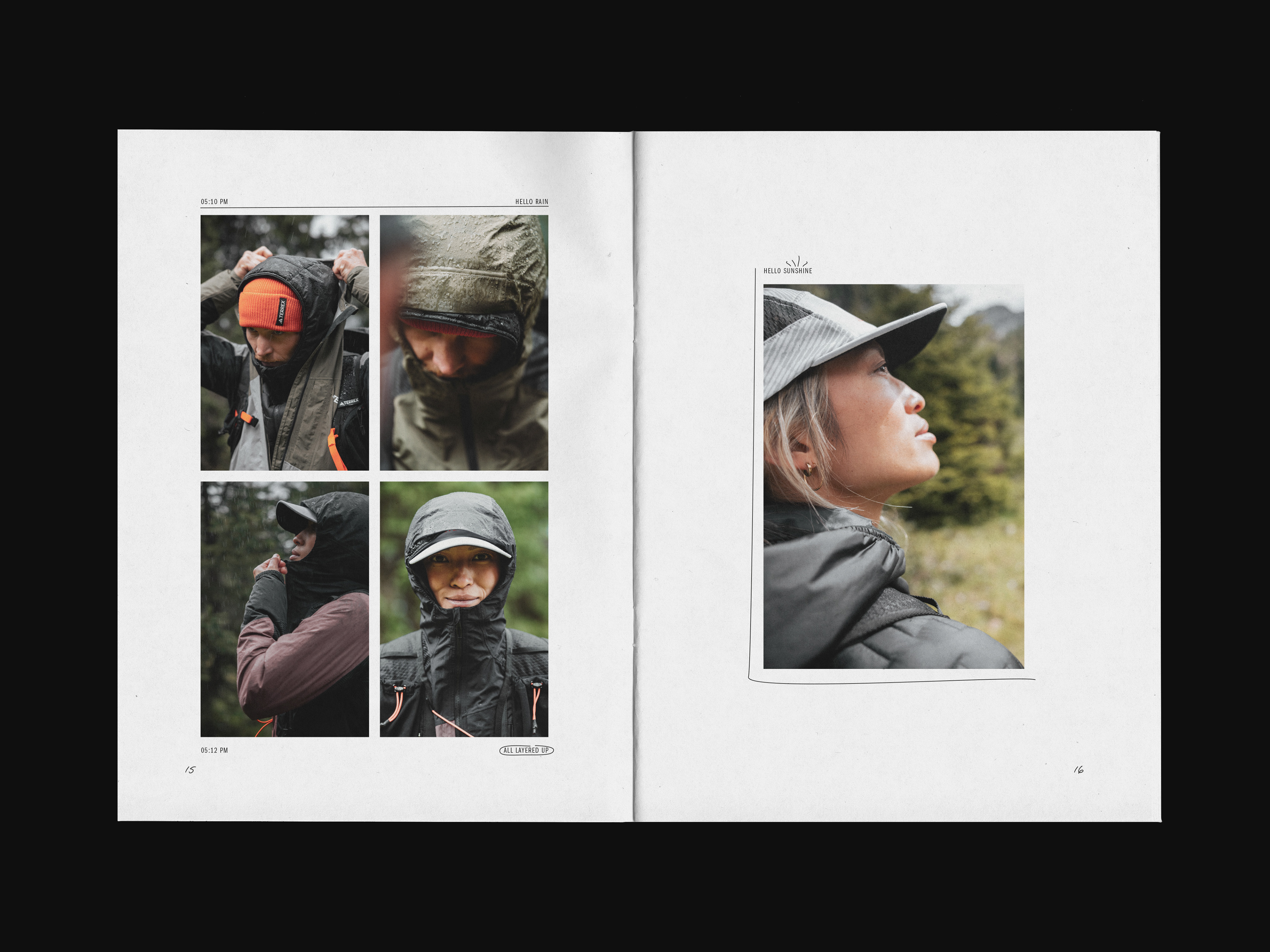 adidas terrex FW 24 lookbook design