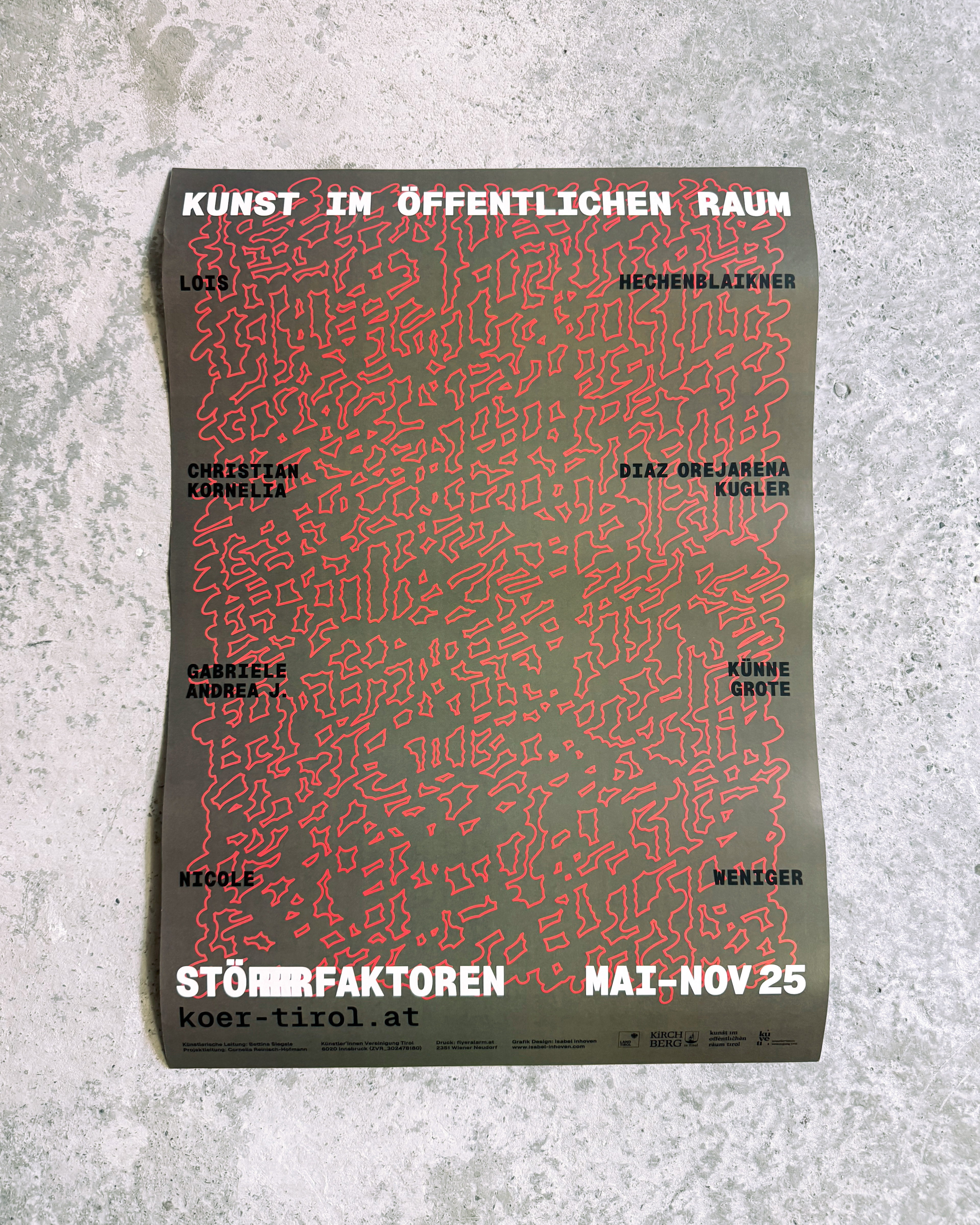 Art in public space [KÖR 25] exhibition poster A3