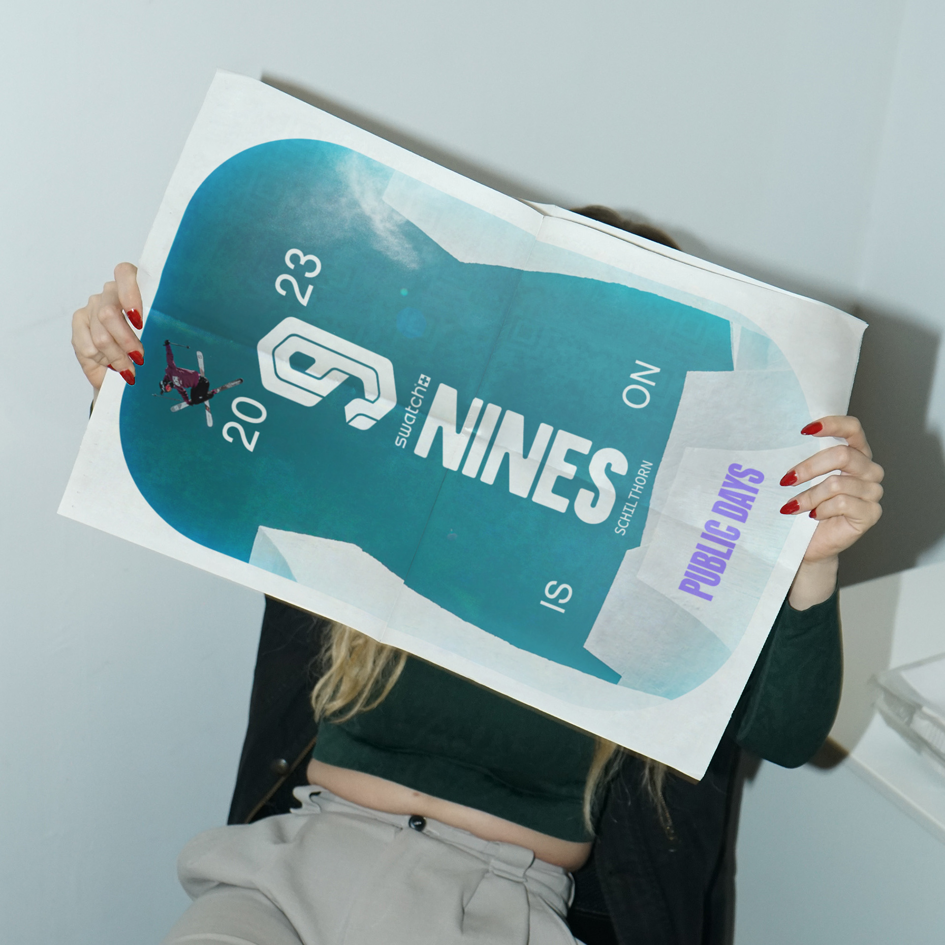 Swatch Nines Schilthorn public days event poster design