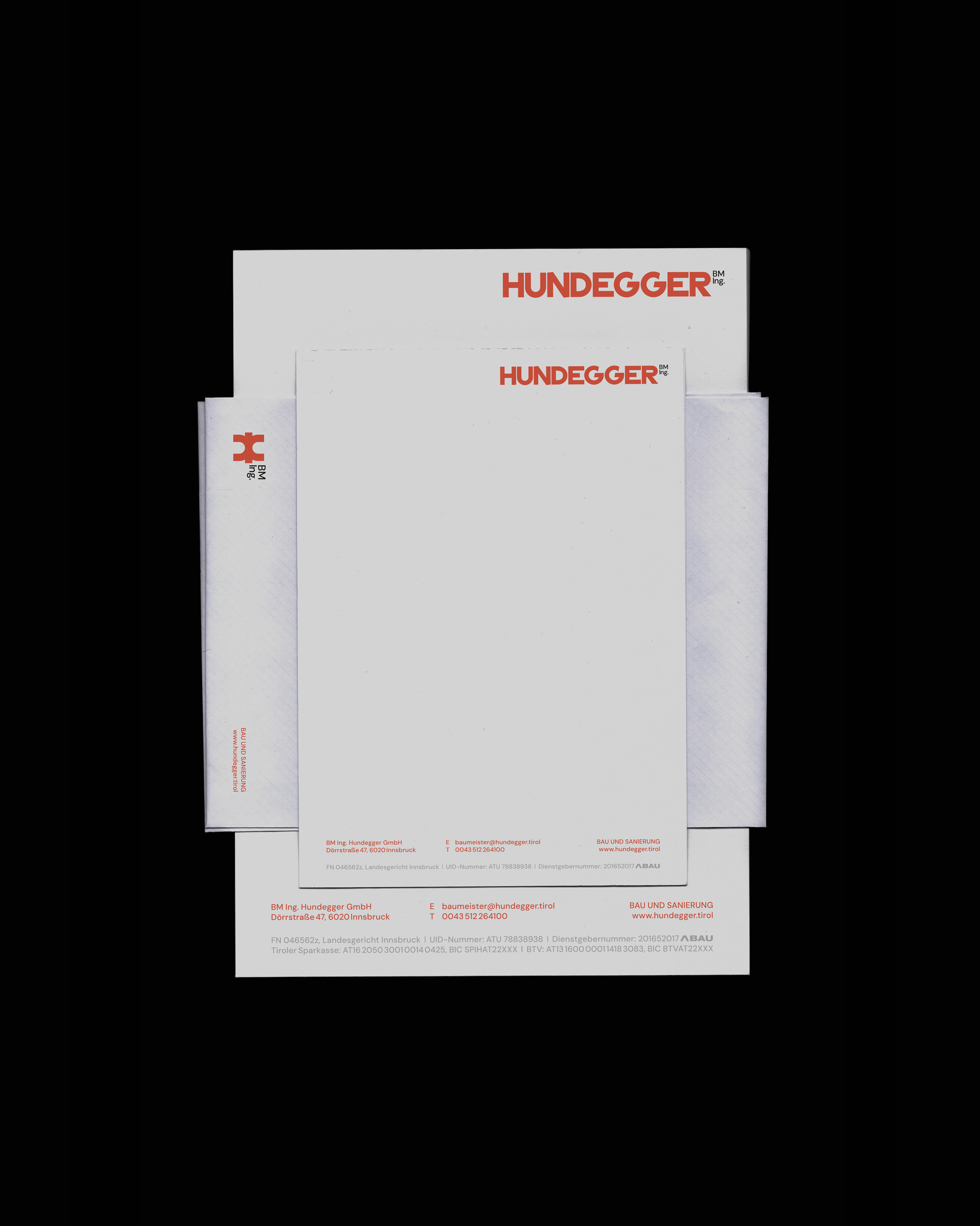 Baumeister Ing. Hundegger Innsbruck branding