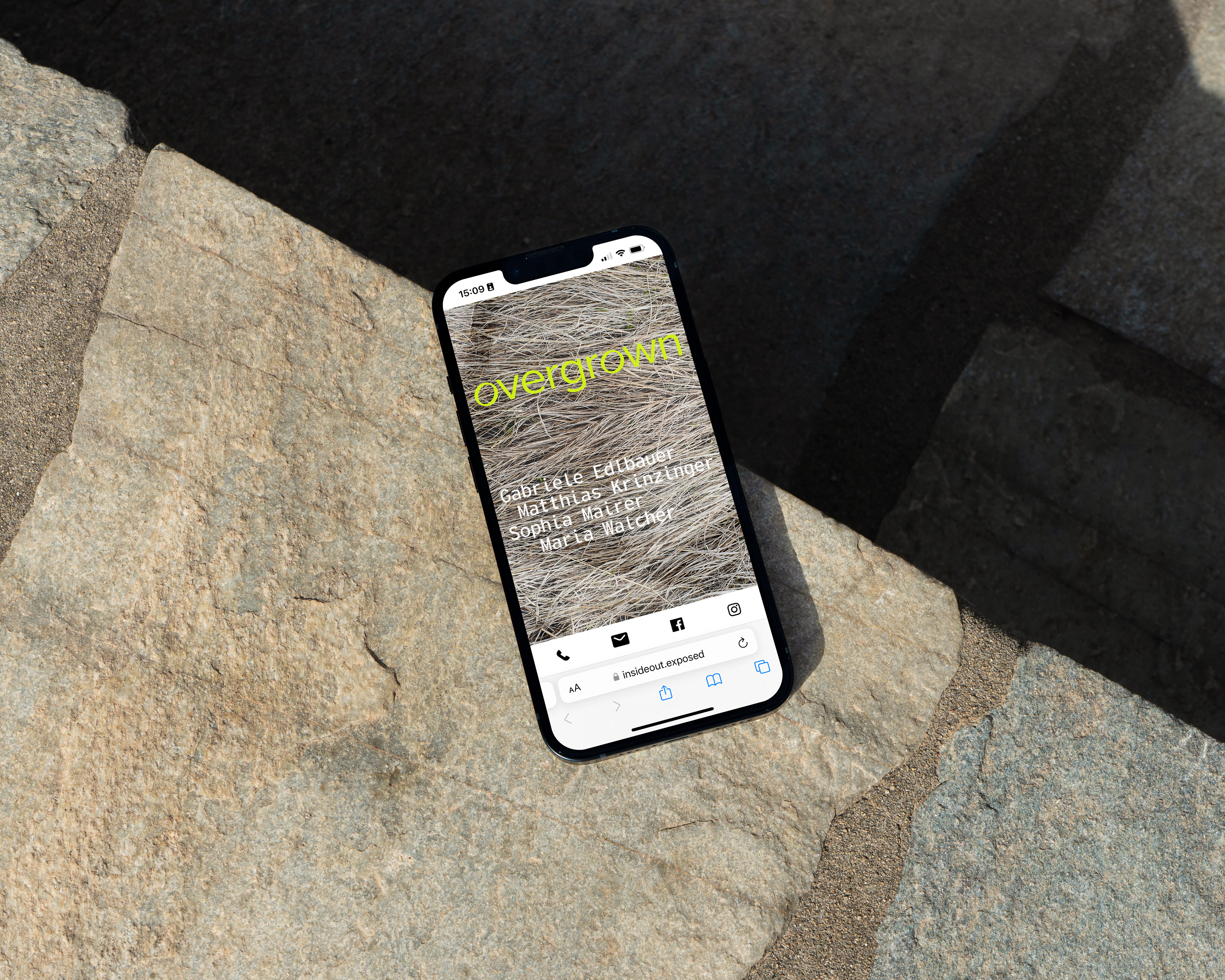 overgrown ausstellung website design buchen telfs