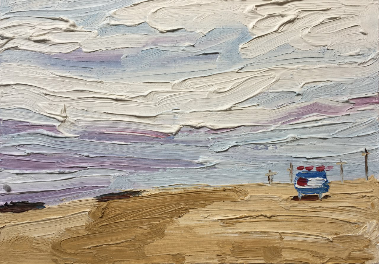 Alberta Landscape, A Little Bit of Everything, oil on board, 5 X 7", 2014